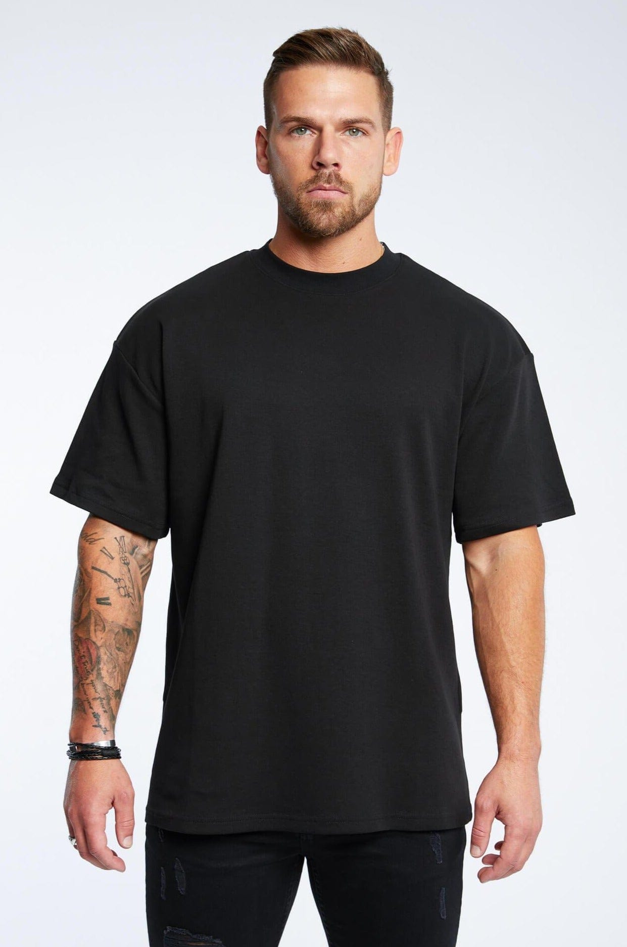 APOLLO* BASICS OVERSIZED T-SHIRT - BLACK