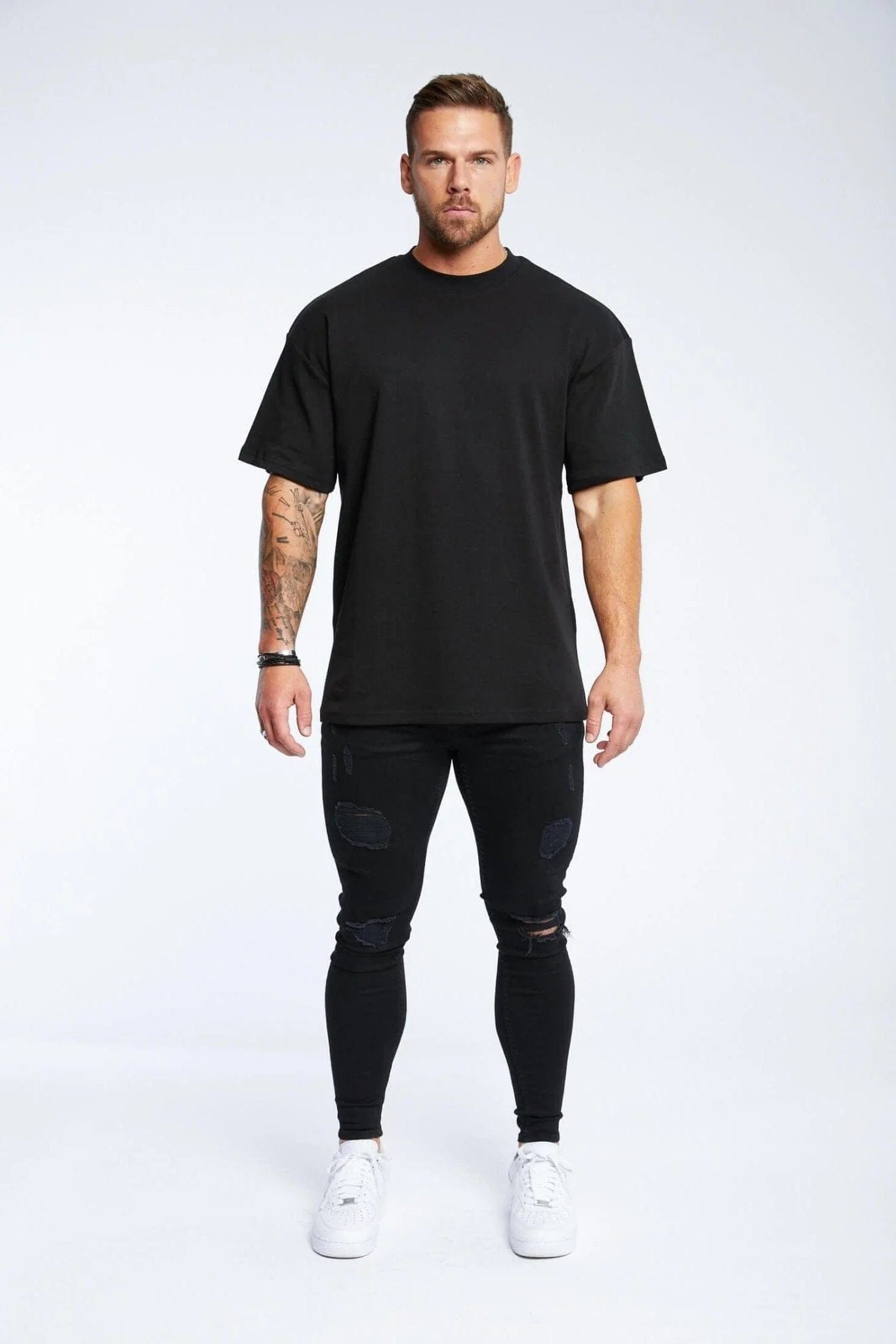 T-SHIRT OVERSIZE APOLLO* BASICS - NOIR