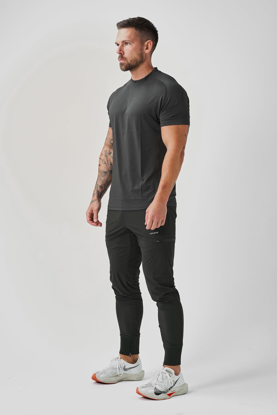 T-SHIRT APOLLO ACTIVE - KAKI MILITAIRE