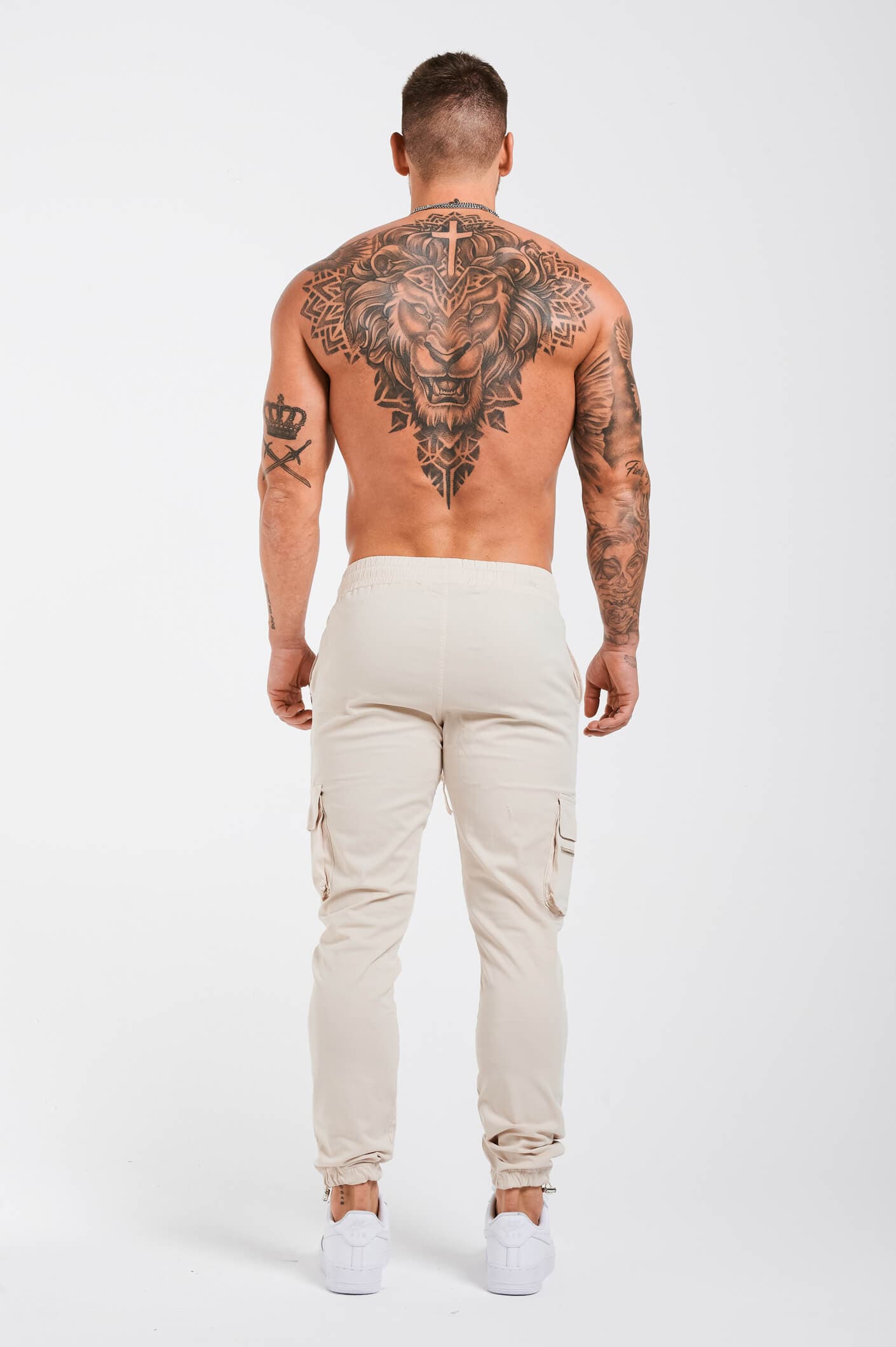 PANTALON CARGO UTILITAIRE - CRÈME