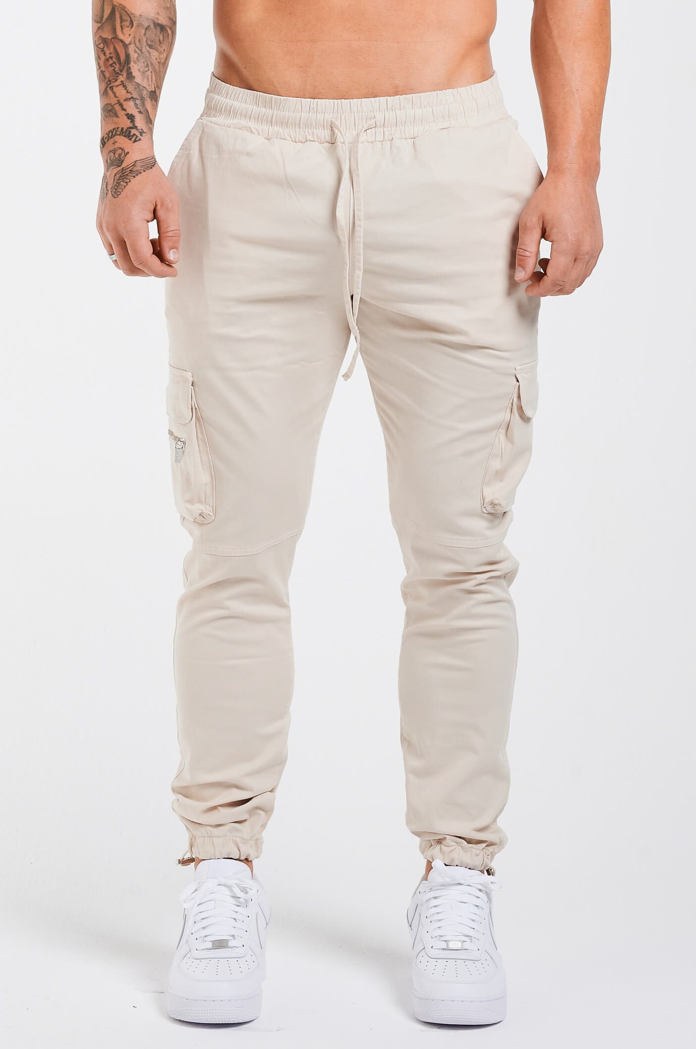 PANTALON CARGO UTILITAIRE - CRÈME