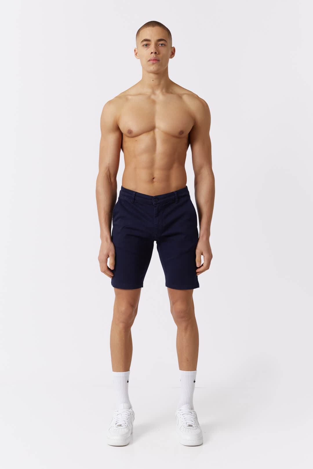 STRETCH CHINO SHORT - NAVY