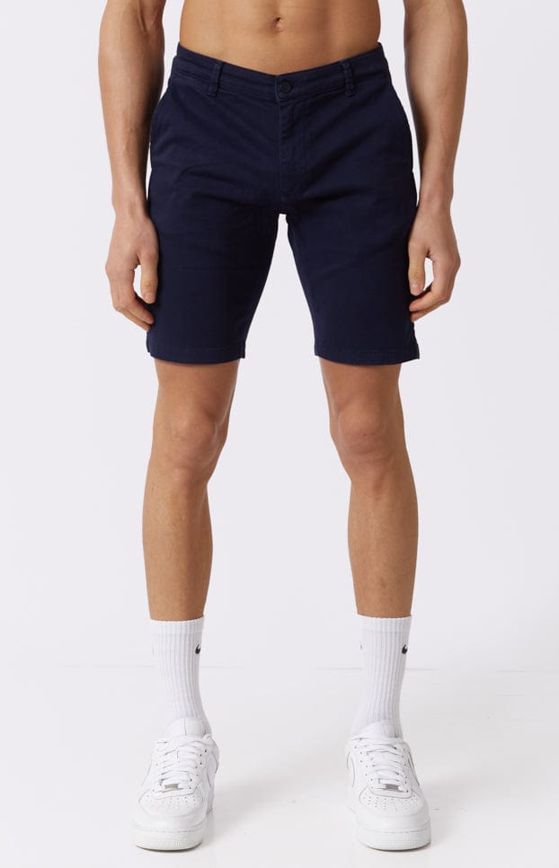 SHORT CHINO STRETCH - BLEU MARINE