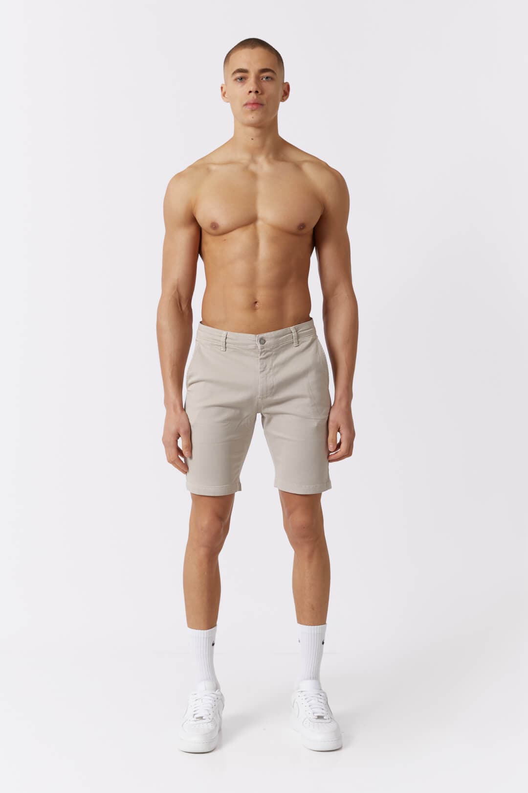 SHORT CHINO STRETCH - SABLE