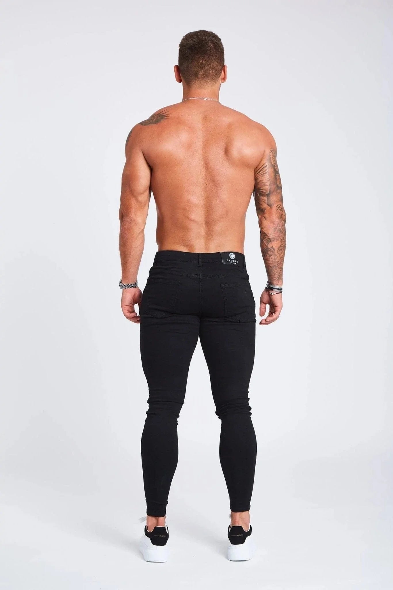 SKINNY FIT JEANS NON RIPPED - BLACK