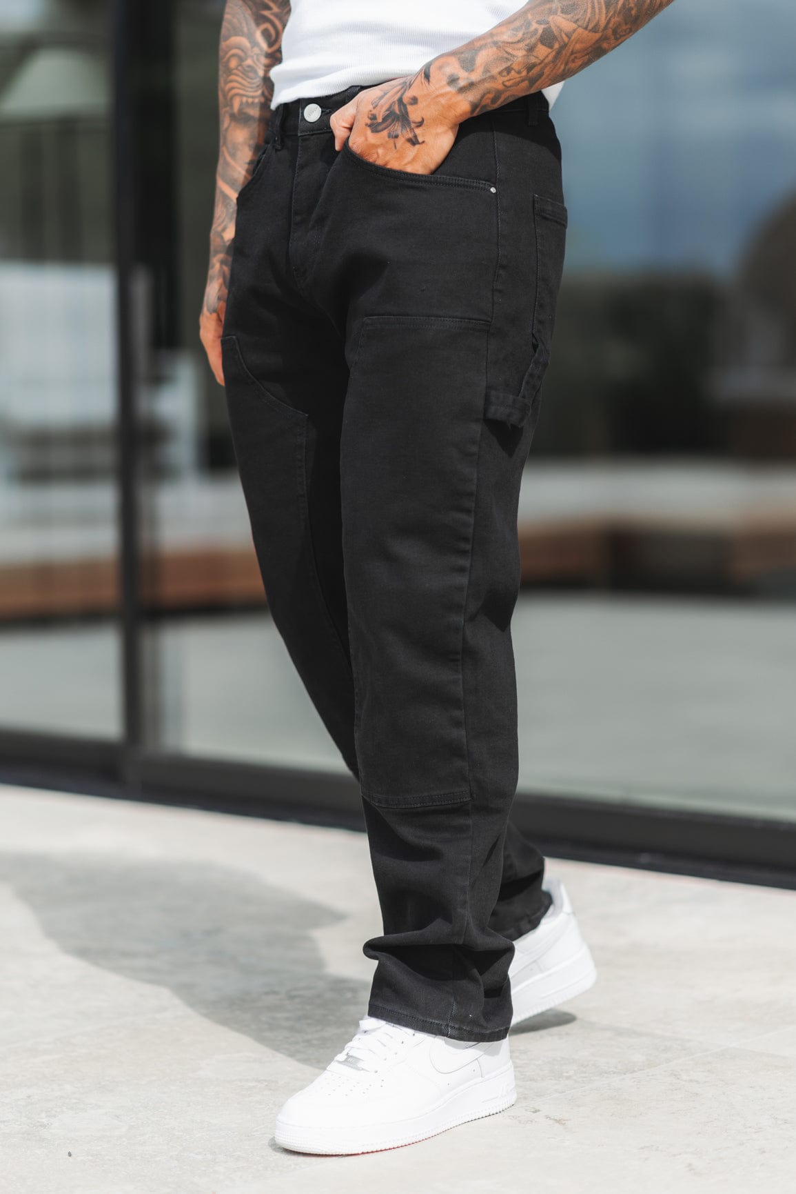 CARPENTER JEANS - WASHED BLACK