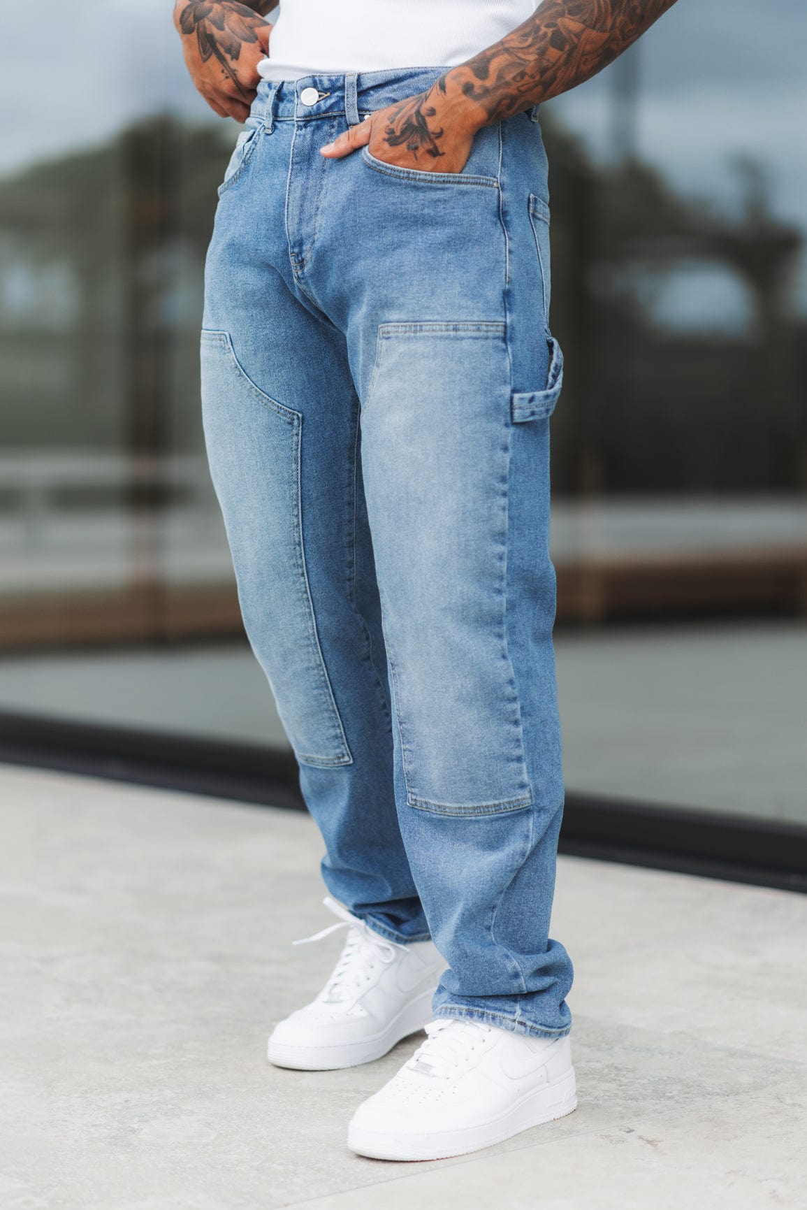 CARPENTER JEANS - WASHED LIGHT BLUE