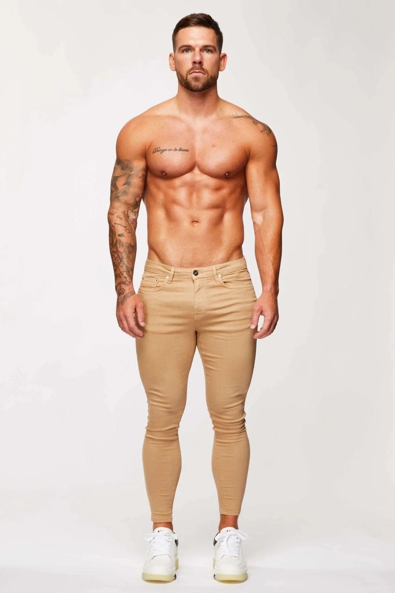 JEAN COUPE SKINNY - BEIGE