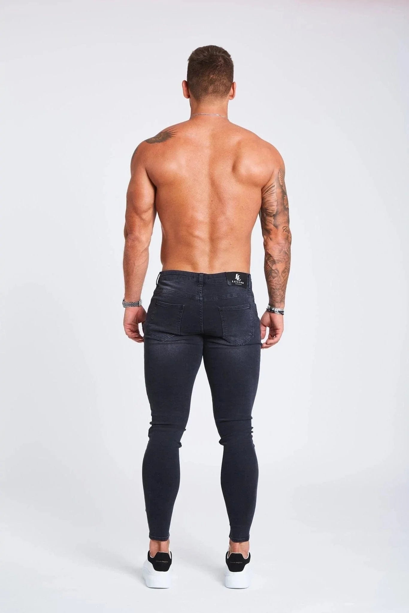 SKINNY FIT JEANS NON RIPPED - GREY