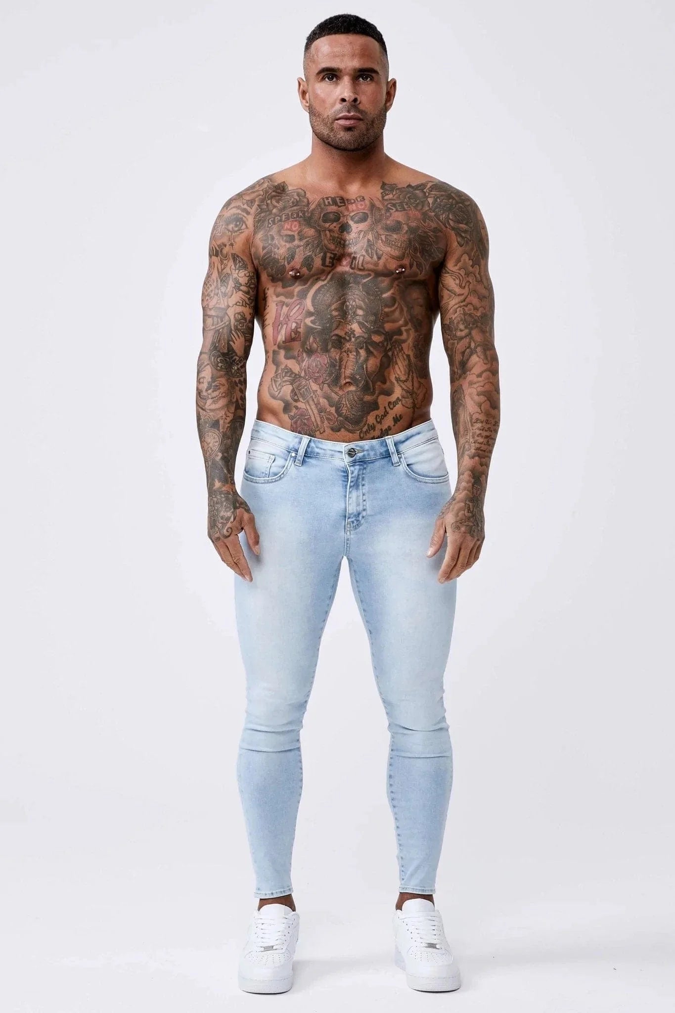 JEAN SKINNY FIT - DÉLAVAGE BLEU PÂLE