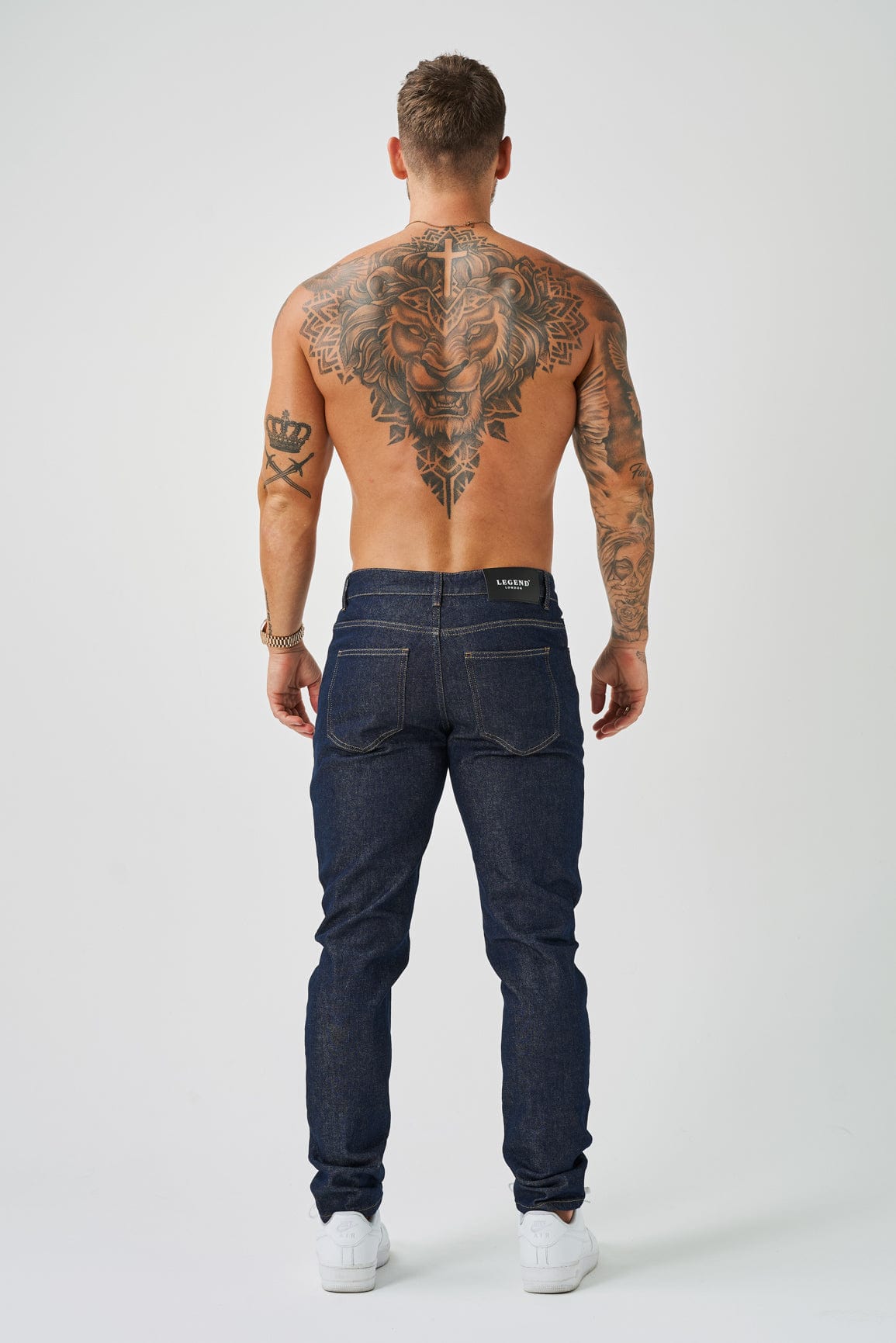 JEANS MIT REGULAR-FIT – RAW INDIGO