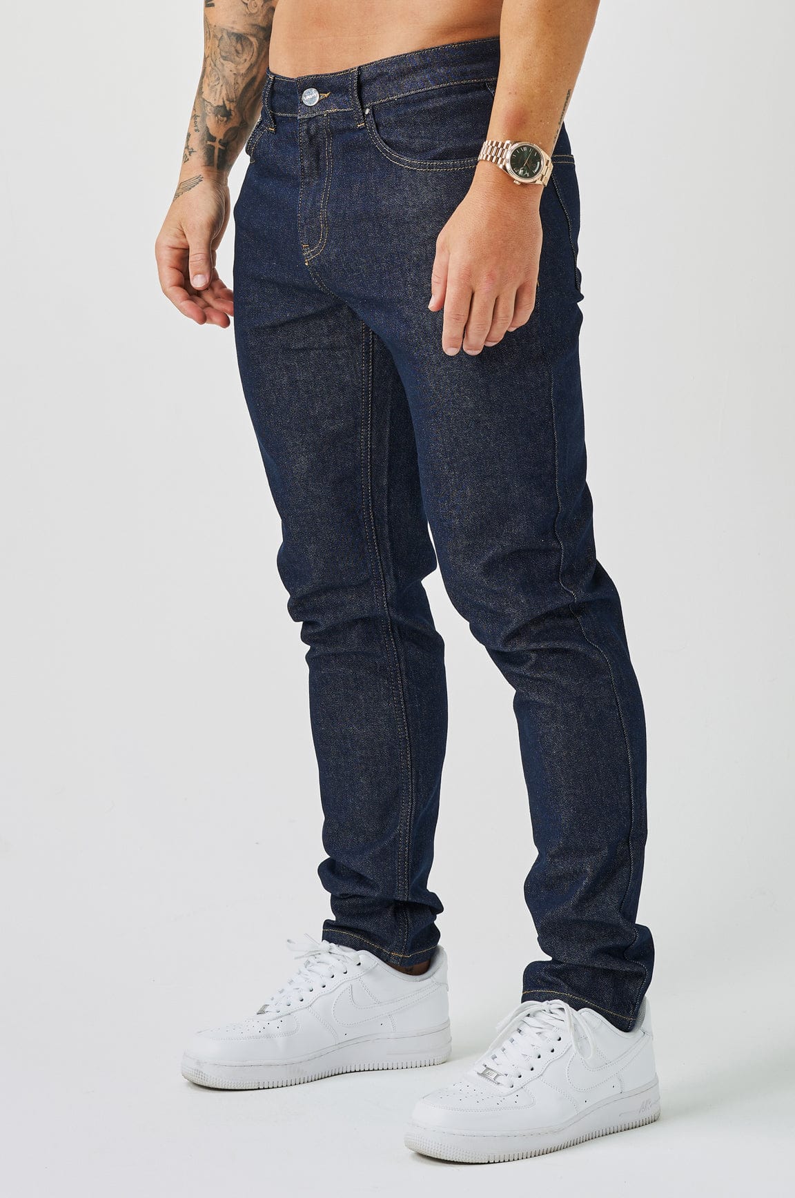 REGULAR FIT JEANS - RAW INDIGO