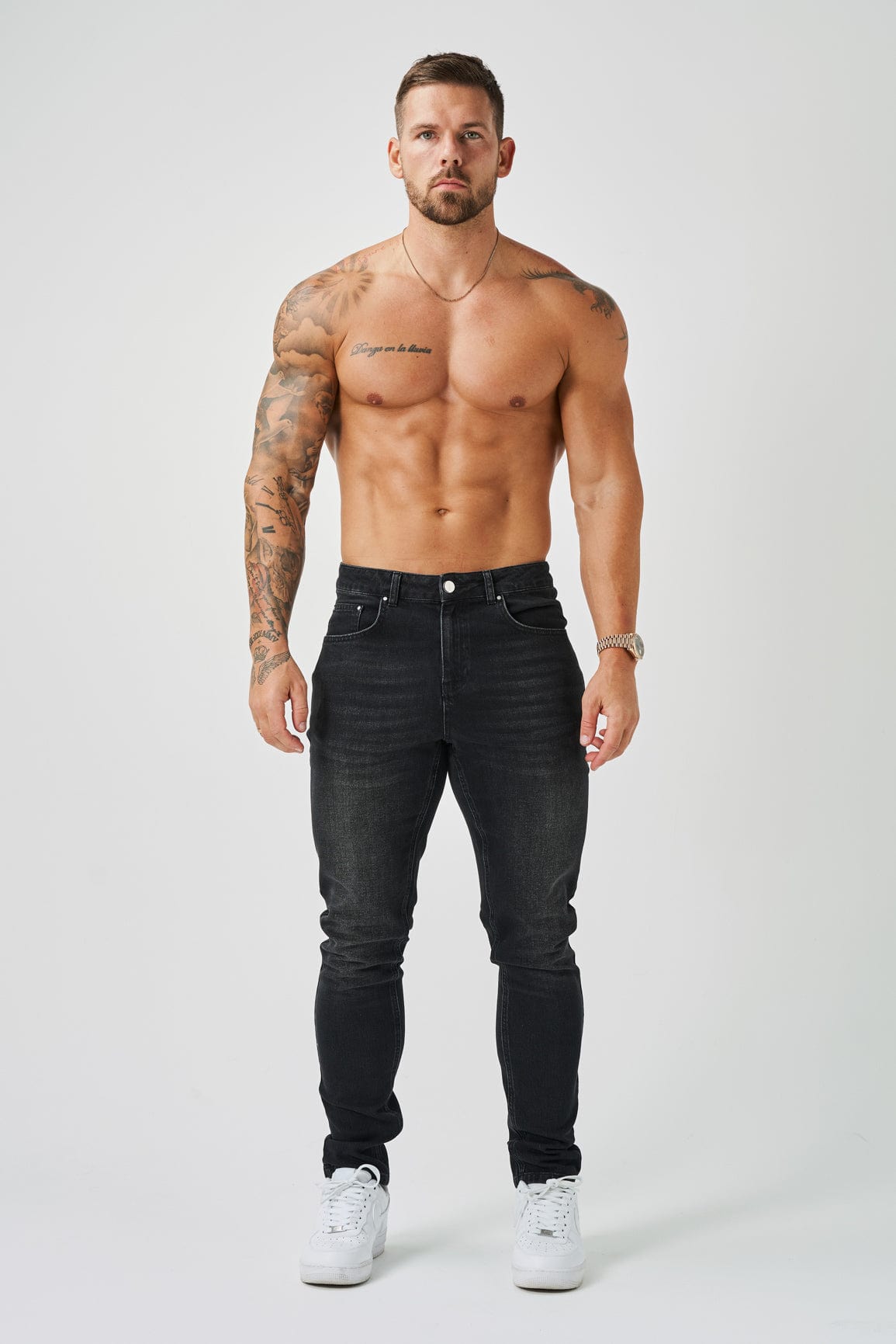 JEANS REGULAR FIT - VERWASCHENES SCHWARZ