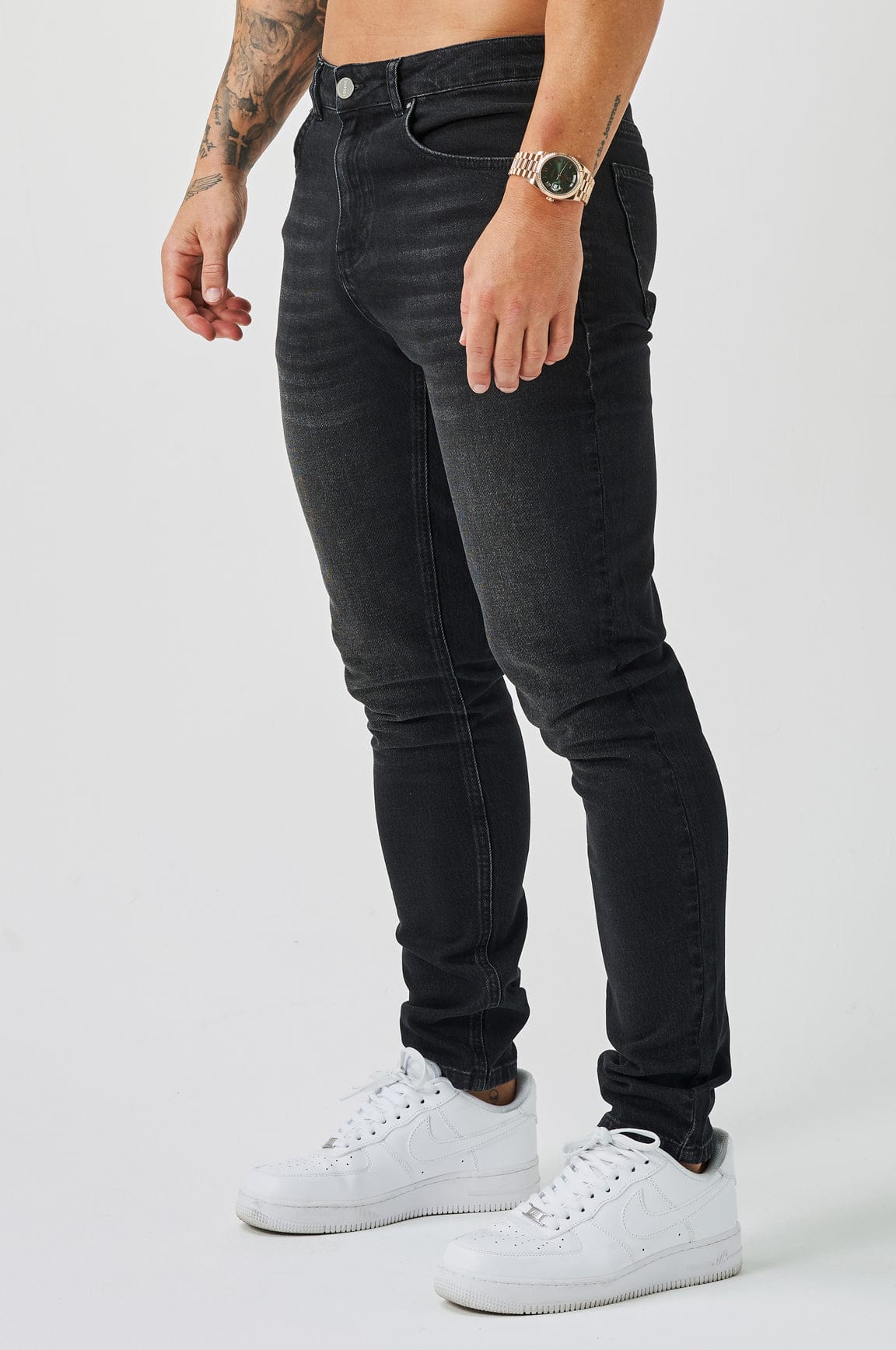 JEANS REGULAR FIT - VERWASCHENES SCHWARZ