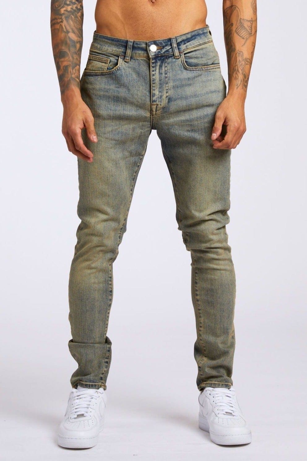 JEANS MIT SKINNY-FIT – VINTAGE-STONE-WASH