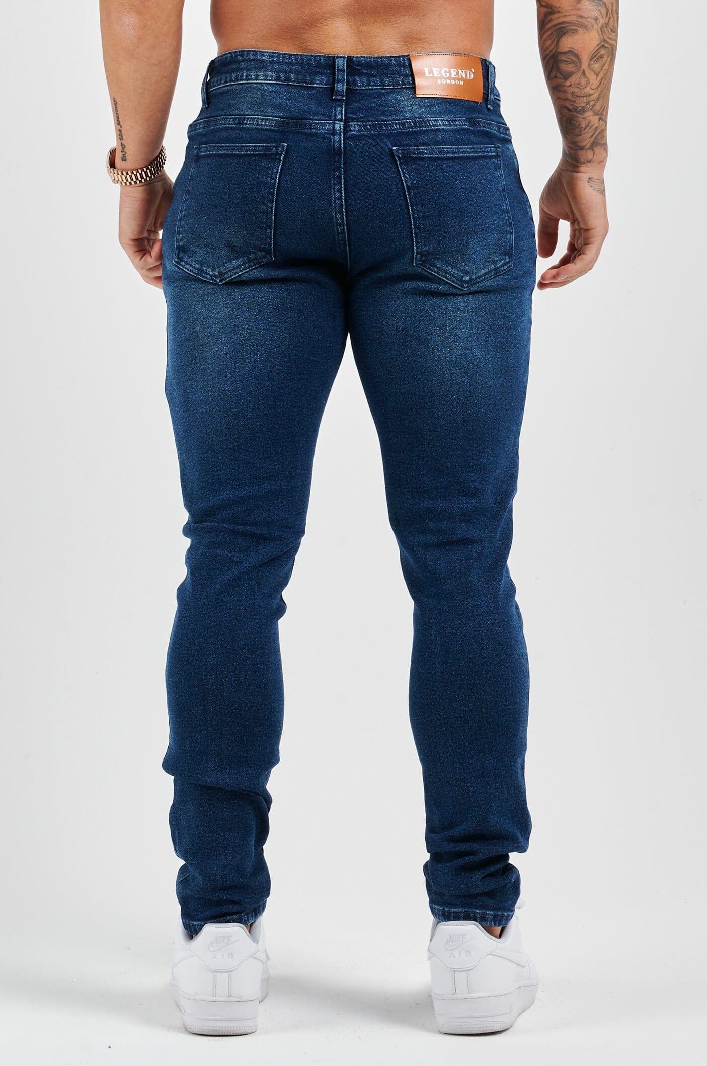 SLIM FIT JEANS 2.0 - DARK INDIGO FADED