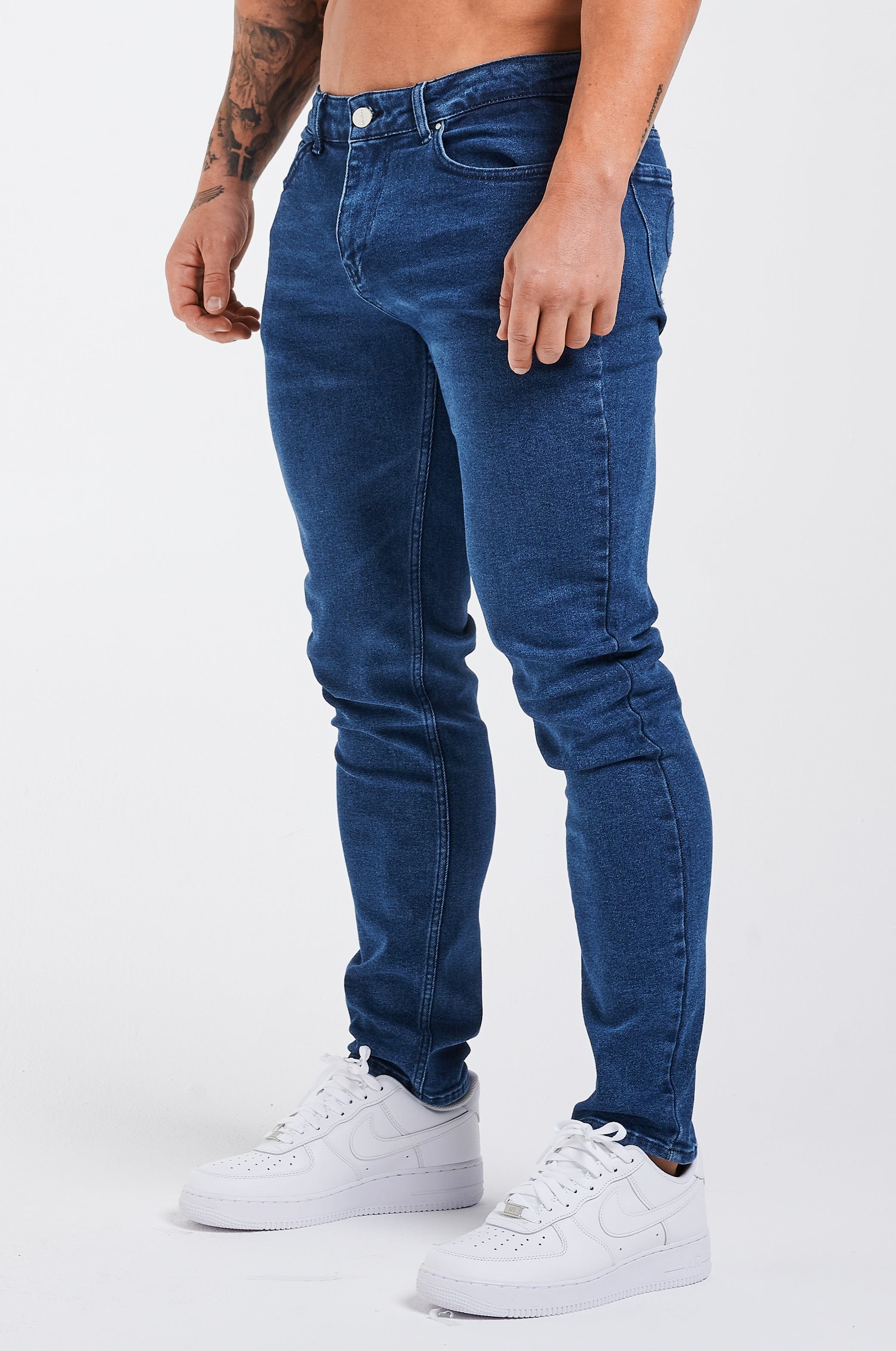 SLIM FIT JEANS 2.0 - DUNKLES MARINEBLAU