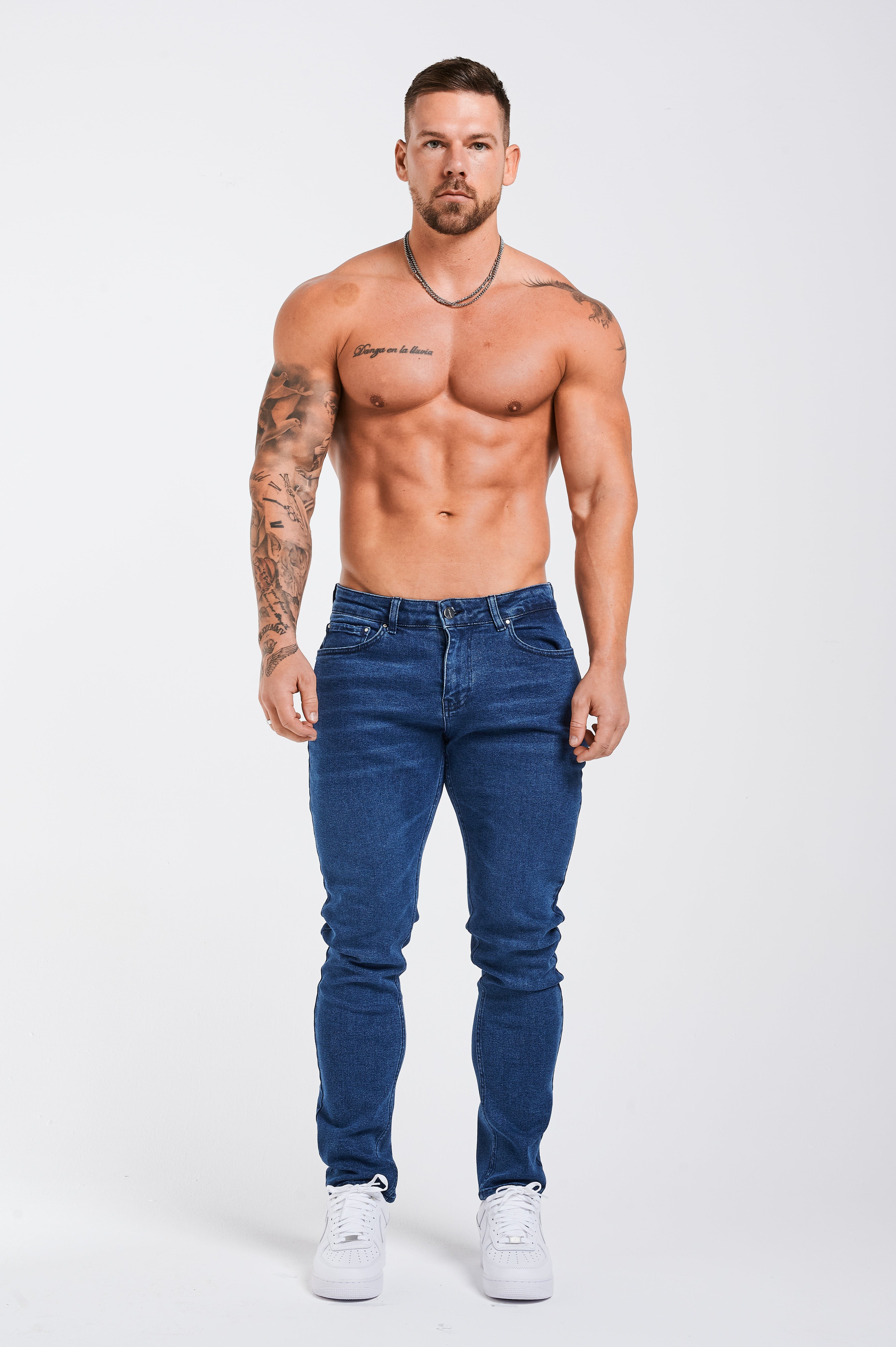 SLIM FIT JEANS 2.0 - DUNKLES MARINEBLAU