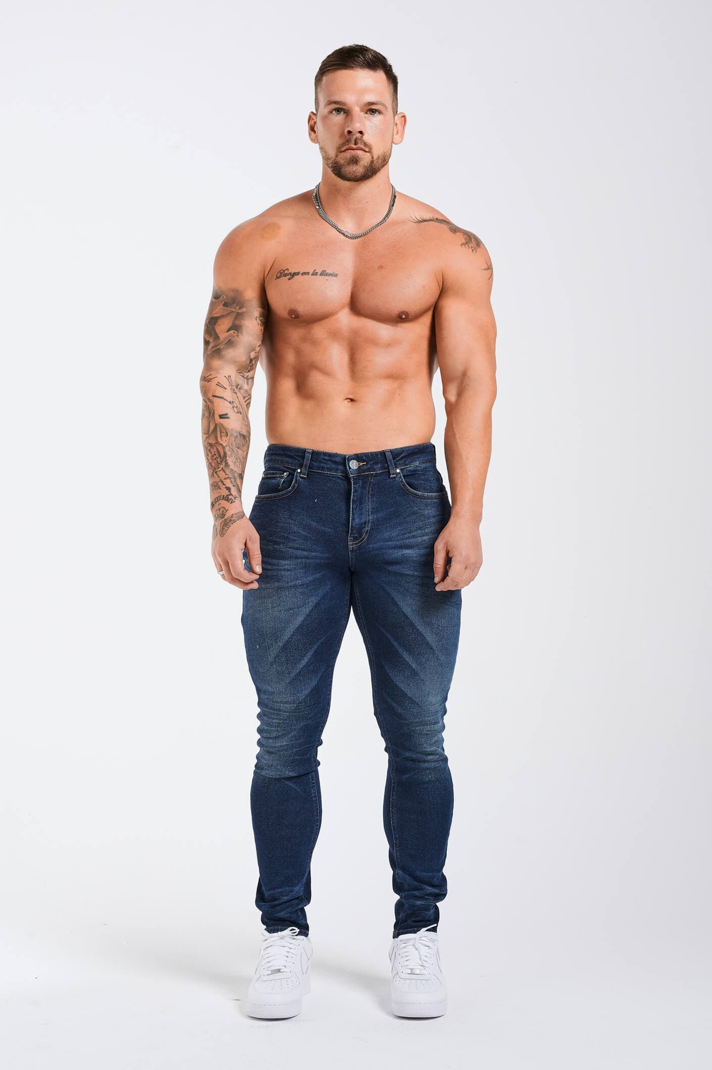 SLIM FIT JEANS 2.0 DETAILED - INDIGO BLUE