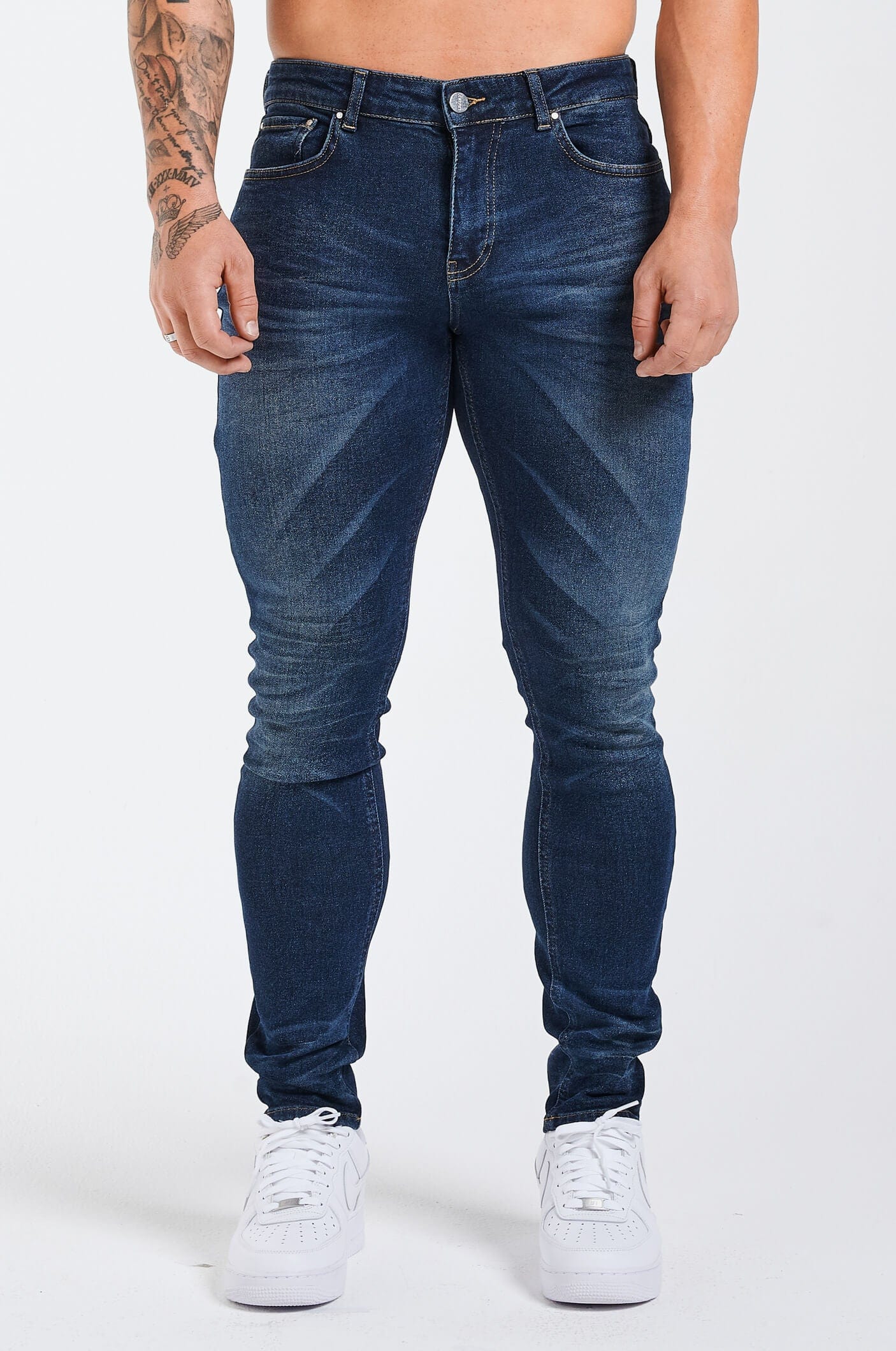 SLIM FIT JEANS 2.0 DETAILED - INDIGO BLUE