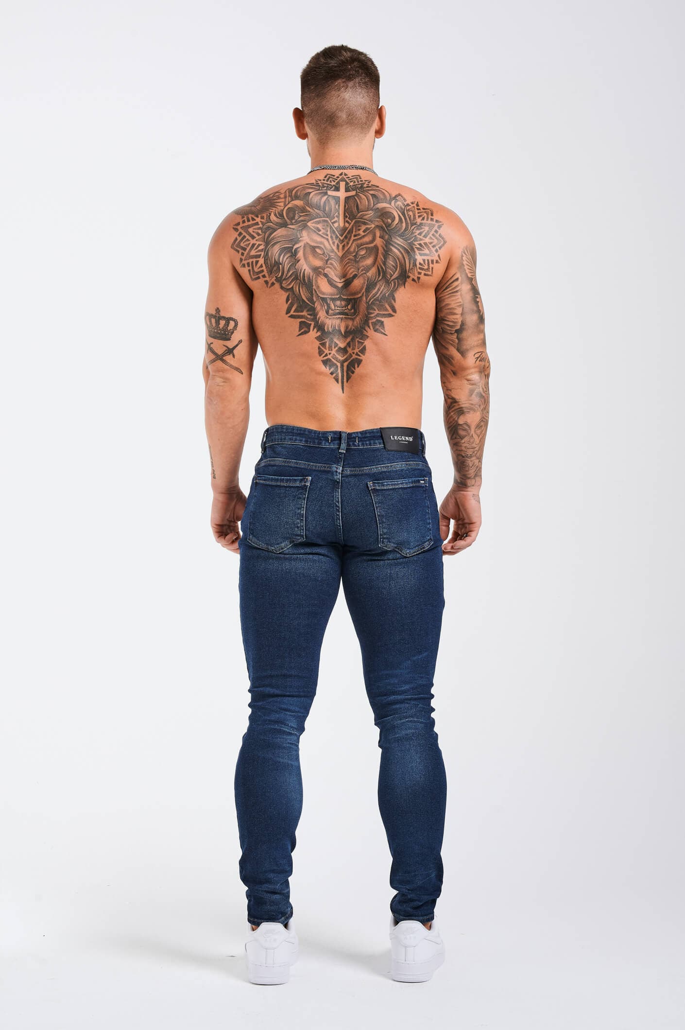 SLIM FIT JEANS 2.0 DETAILED - INDIGO BLUE