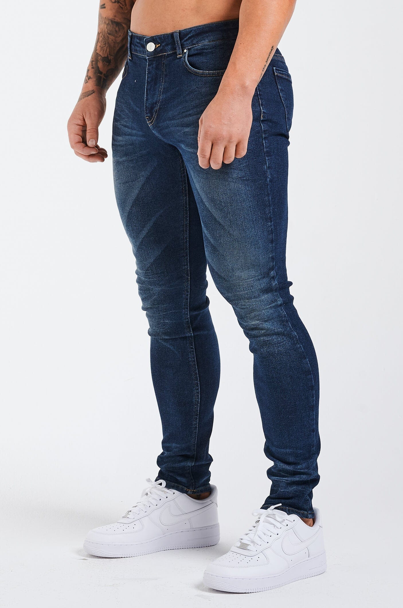 SLIM FIT JEANS 2.0 DETAILED - INDIGO BLUE