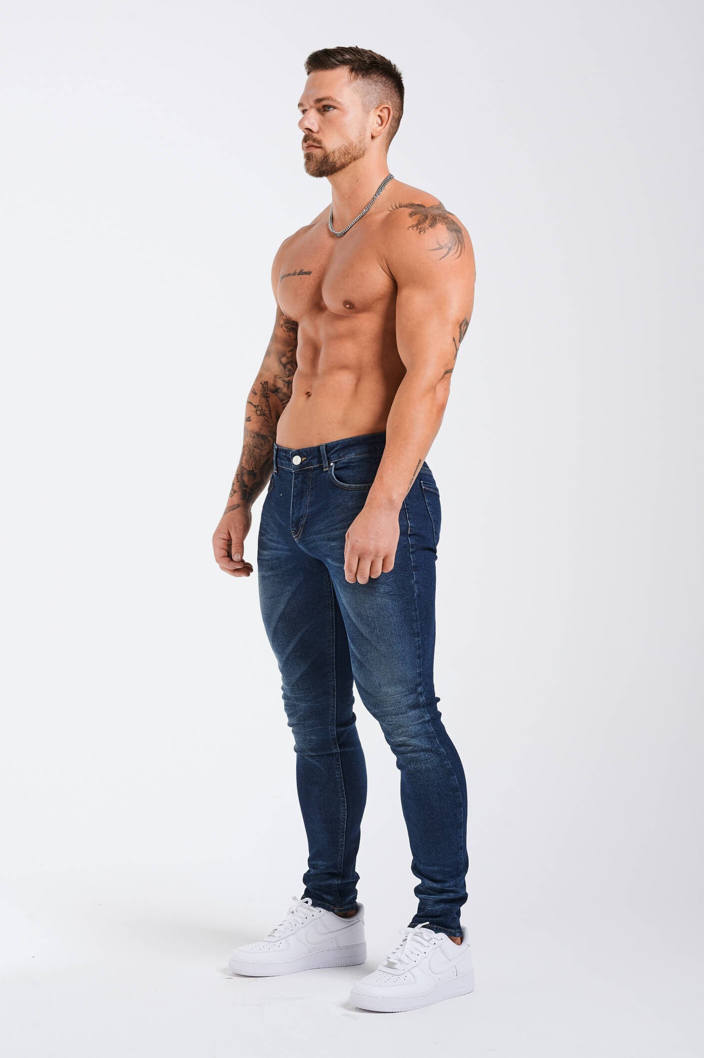 SLIM FIT JEANS 2.0 DETAILED - INDIGO BLUE