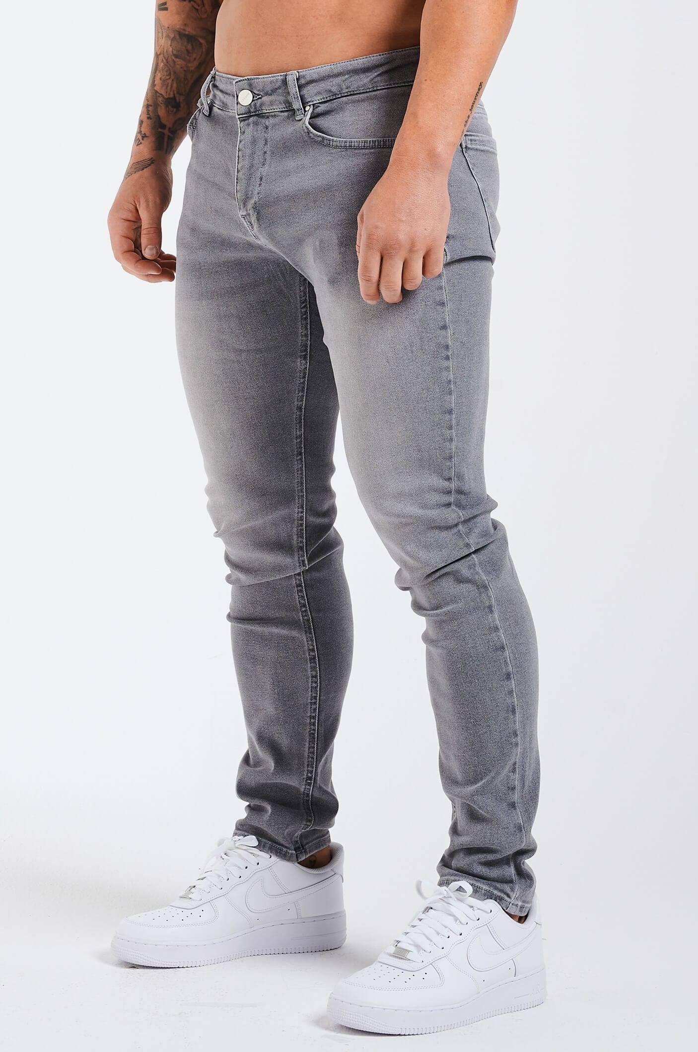 JEAN SLIM FIT 2.0 - DÉLAVAGE GRIS CLAIR