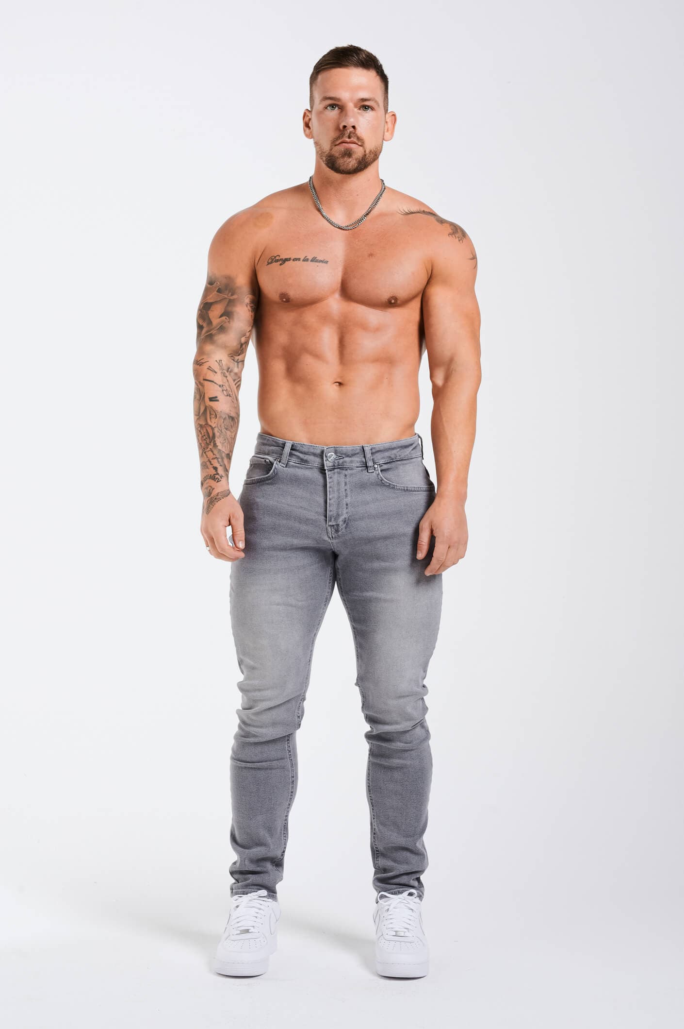 SLIM FIT JEANS 2.0 - LIGHT GREY WASH