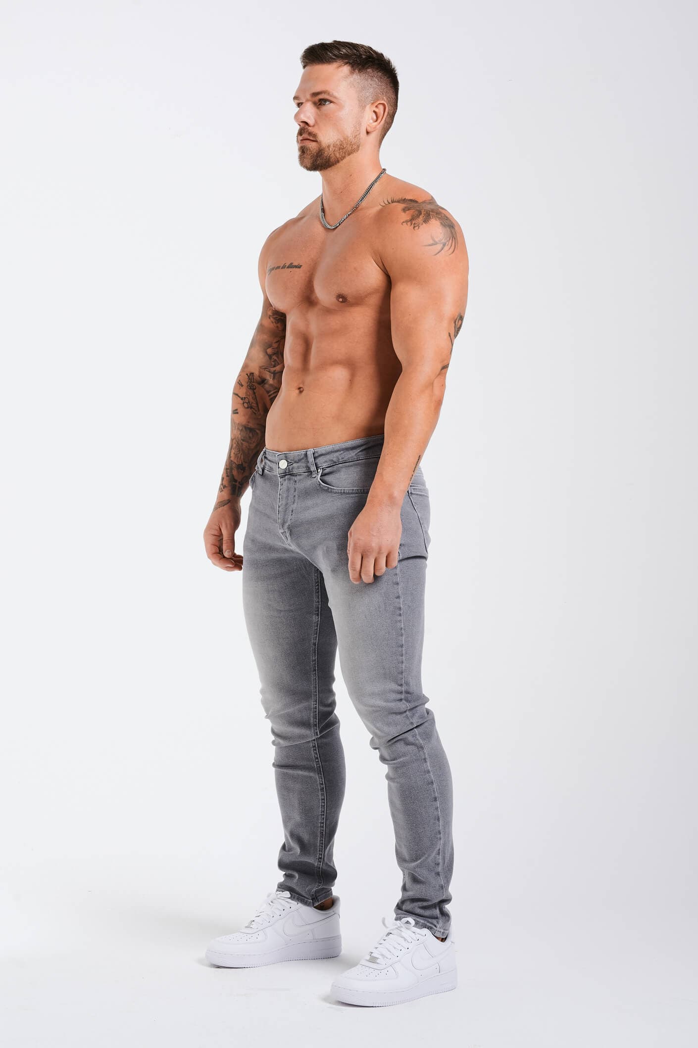 SLIM FIT JEANS 2.0 – HELLGRAU VERWASCHEN