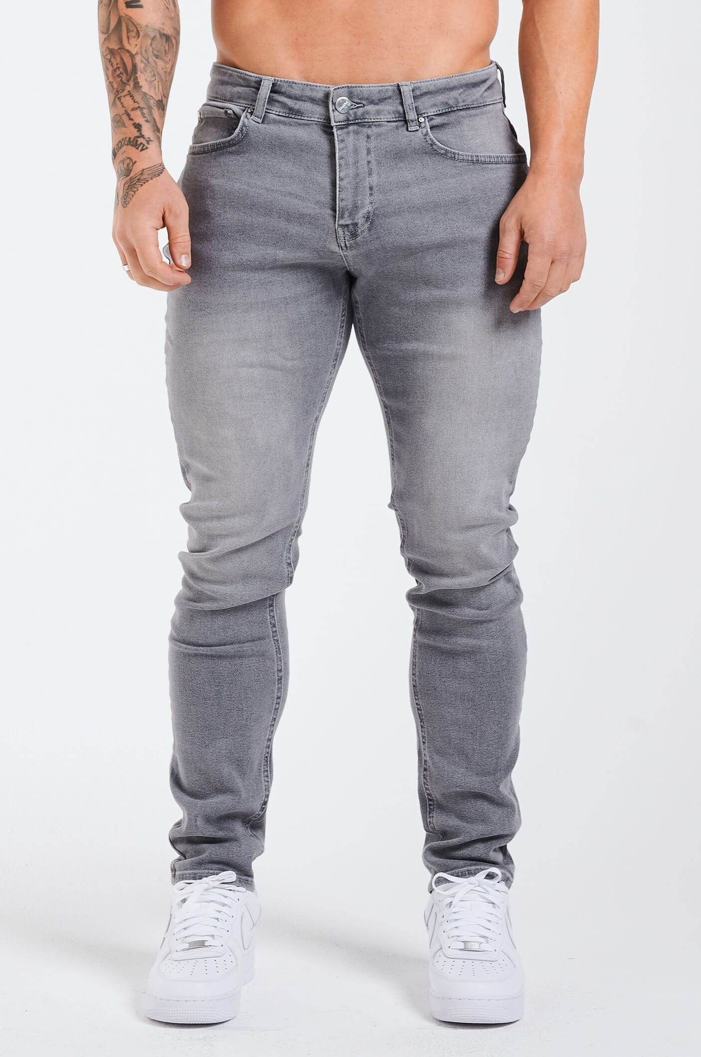 SLIM FIT JEANS 2.0 – HELLGRAU VERWASCHEN