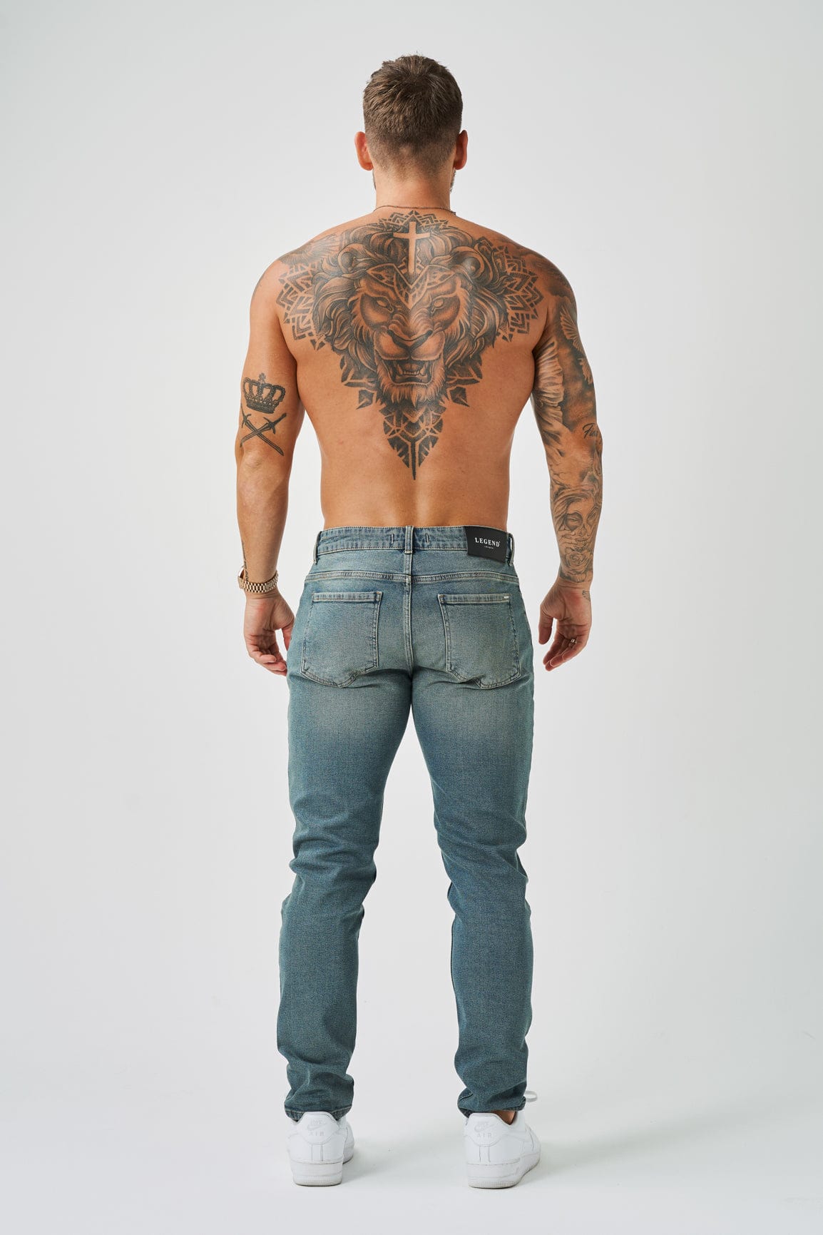 SLIM FIT JEANS 2.0 - STONE WASHED BLUE