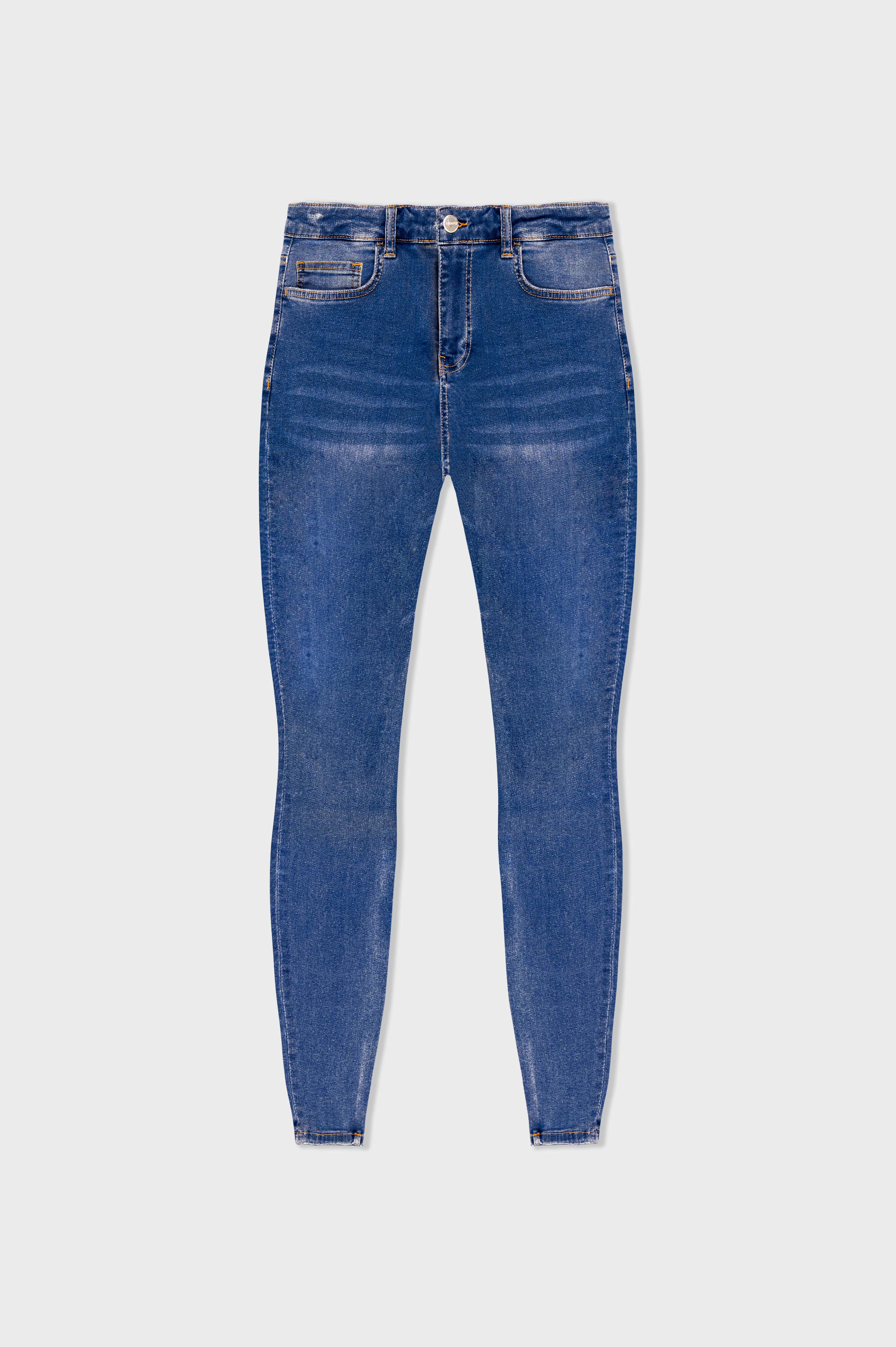 JEAN SKINNY FIT NON DÉCHIRÉ - BLEU FONCÉ