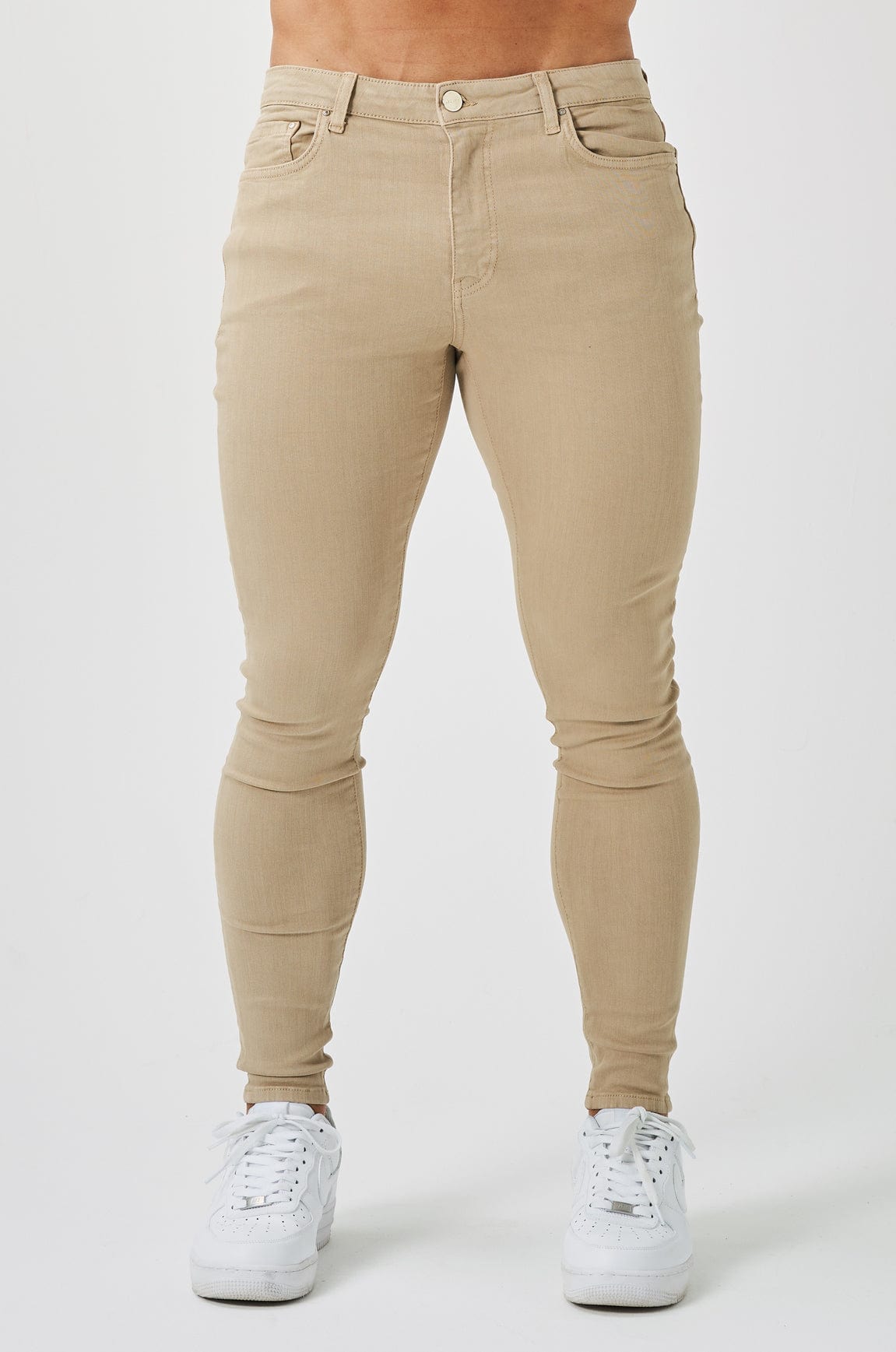 SKINNY FIT JEANS - STONE