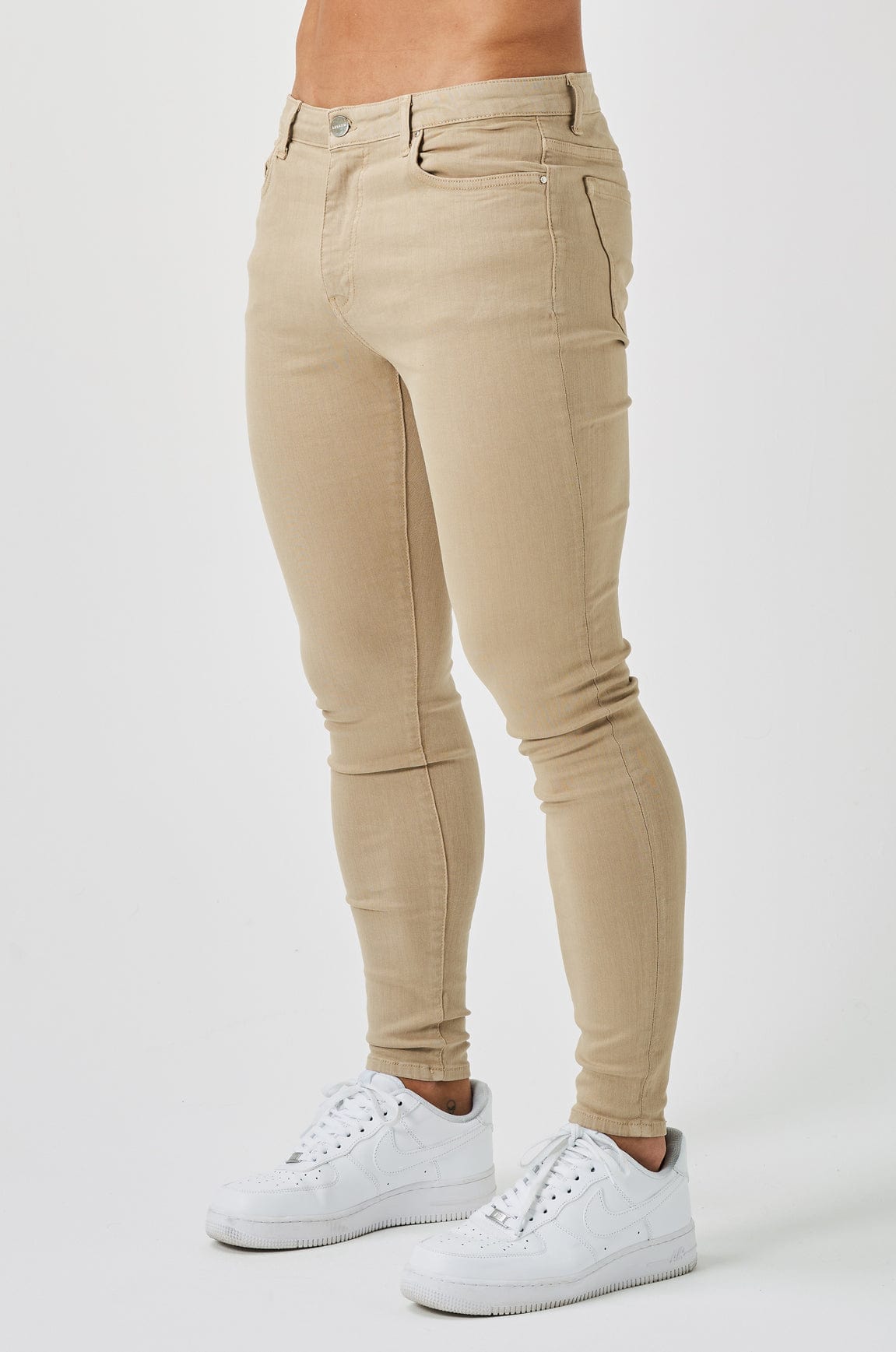 SKINNY FIT JEANS - STONE