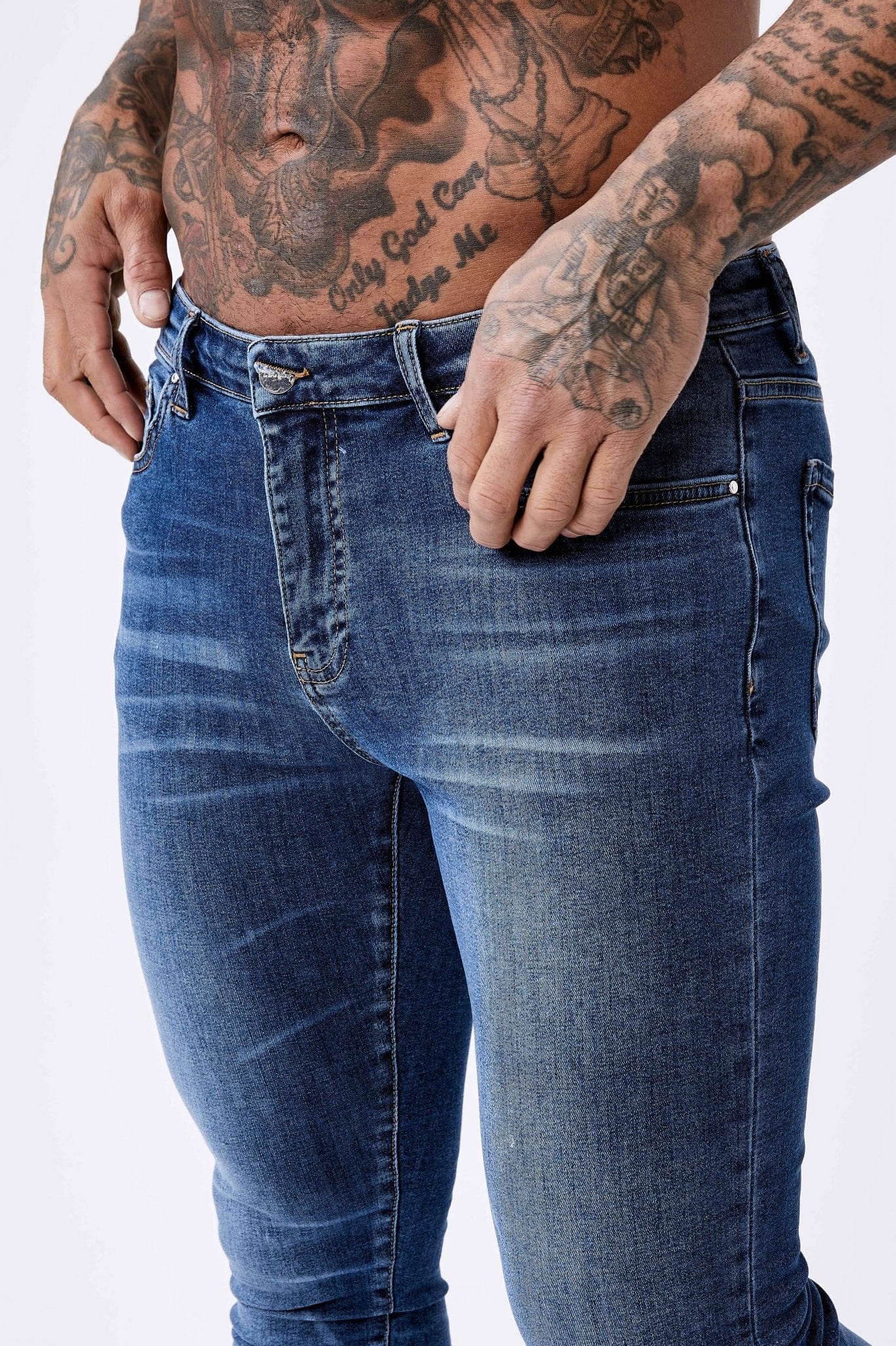 JEANS SKINNY FIT – VINTAGE BLAU EXTREME WASH