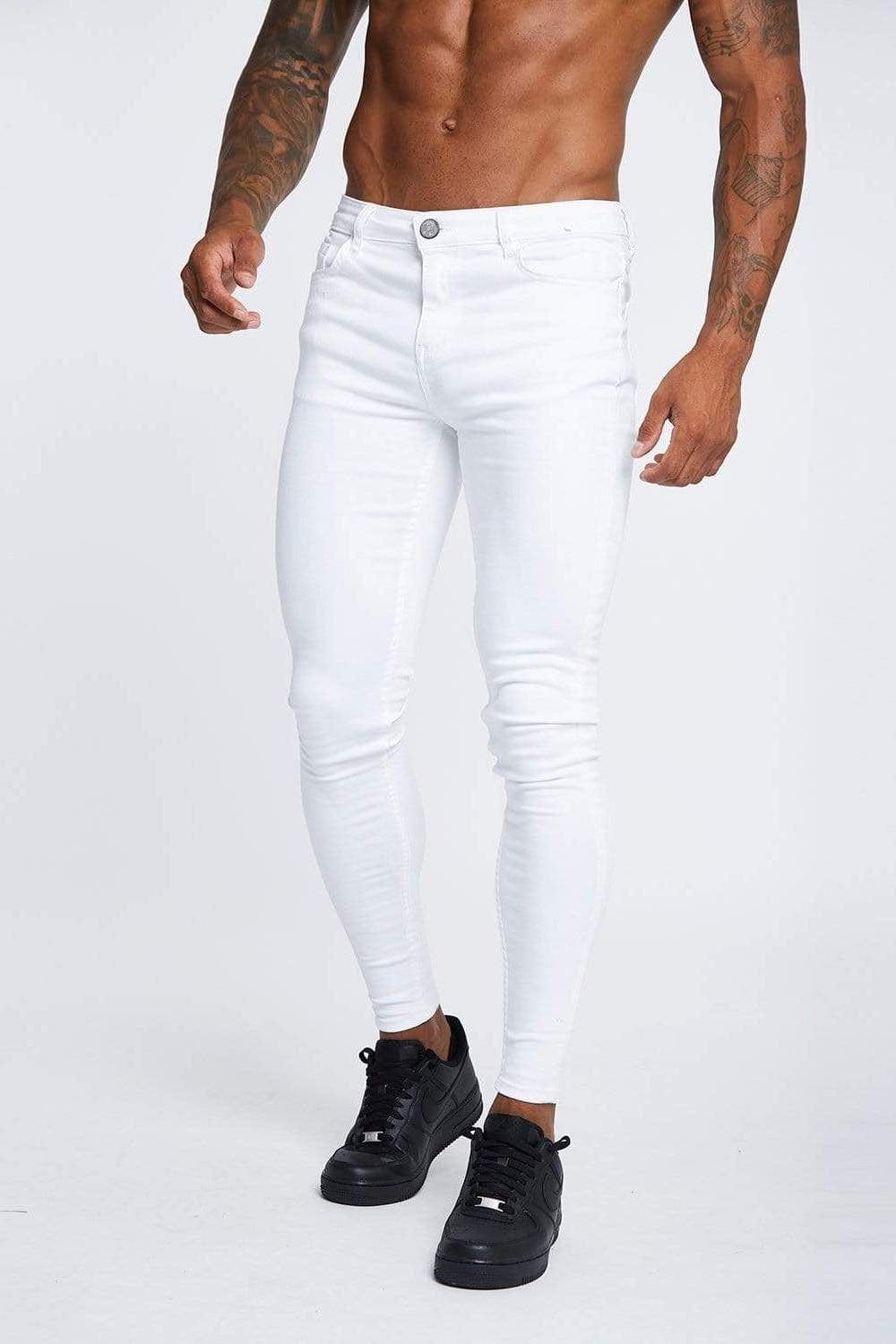 SKINNY FIT JEANS NON RIPPED - WHITE