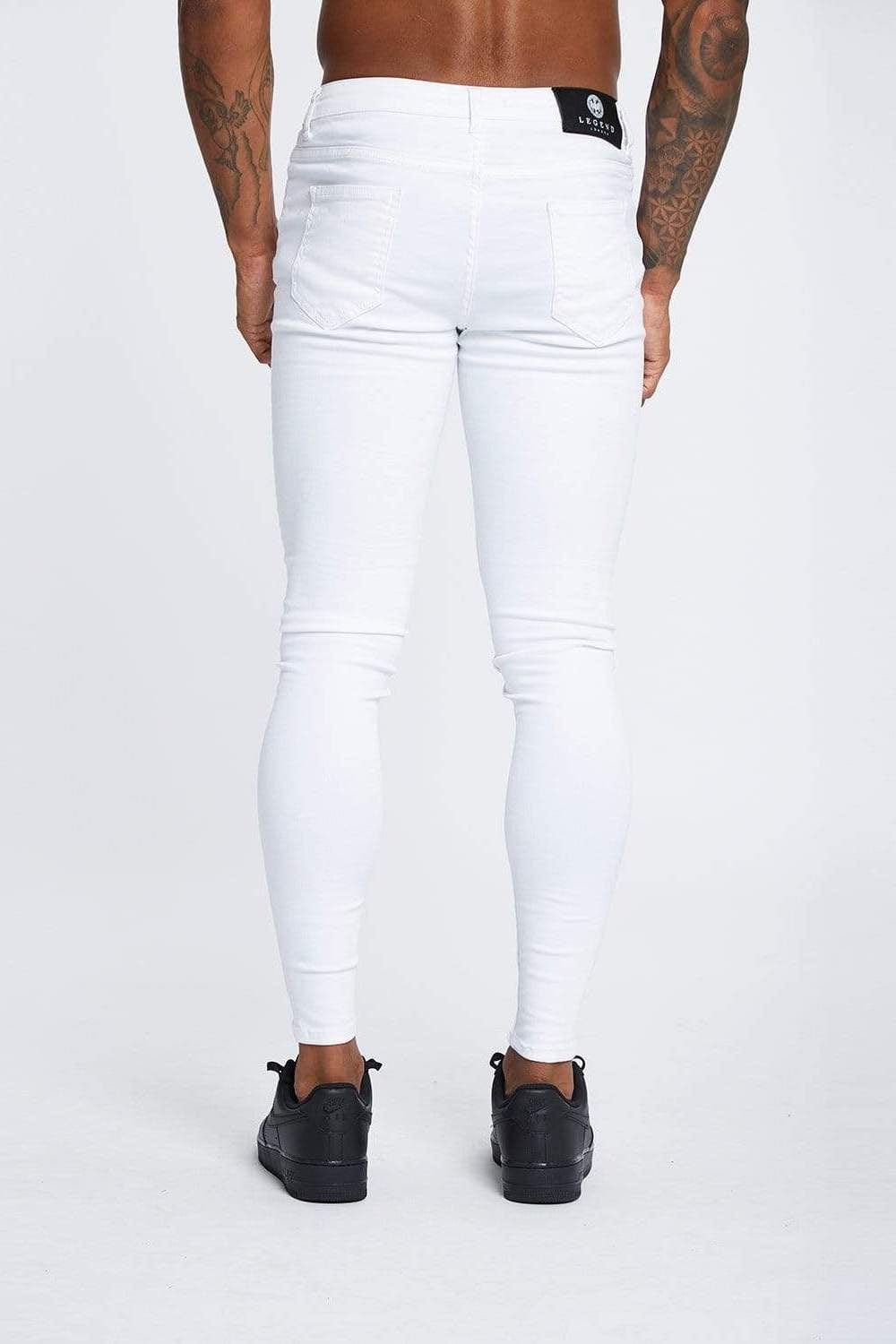 SKINNY FIT JEANS, NICHT RISSE - WEISS