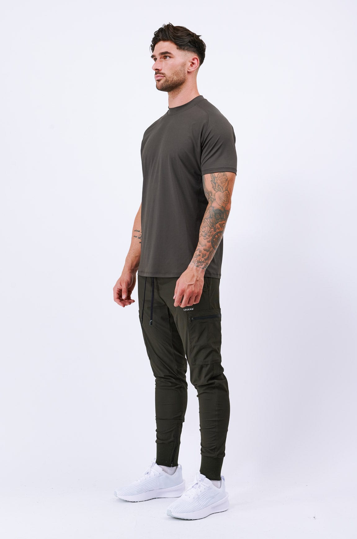 APOLLO ACTIVE T-SHIRT - MILITARY KHAKI