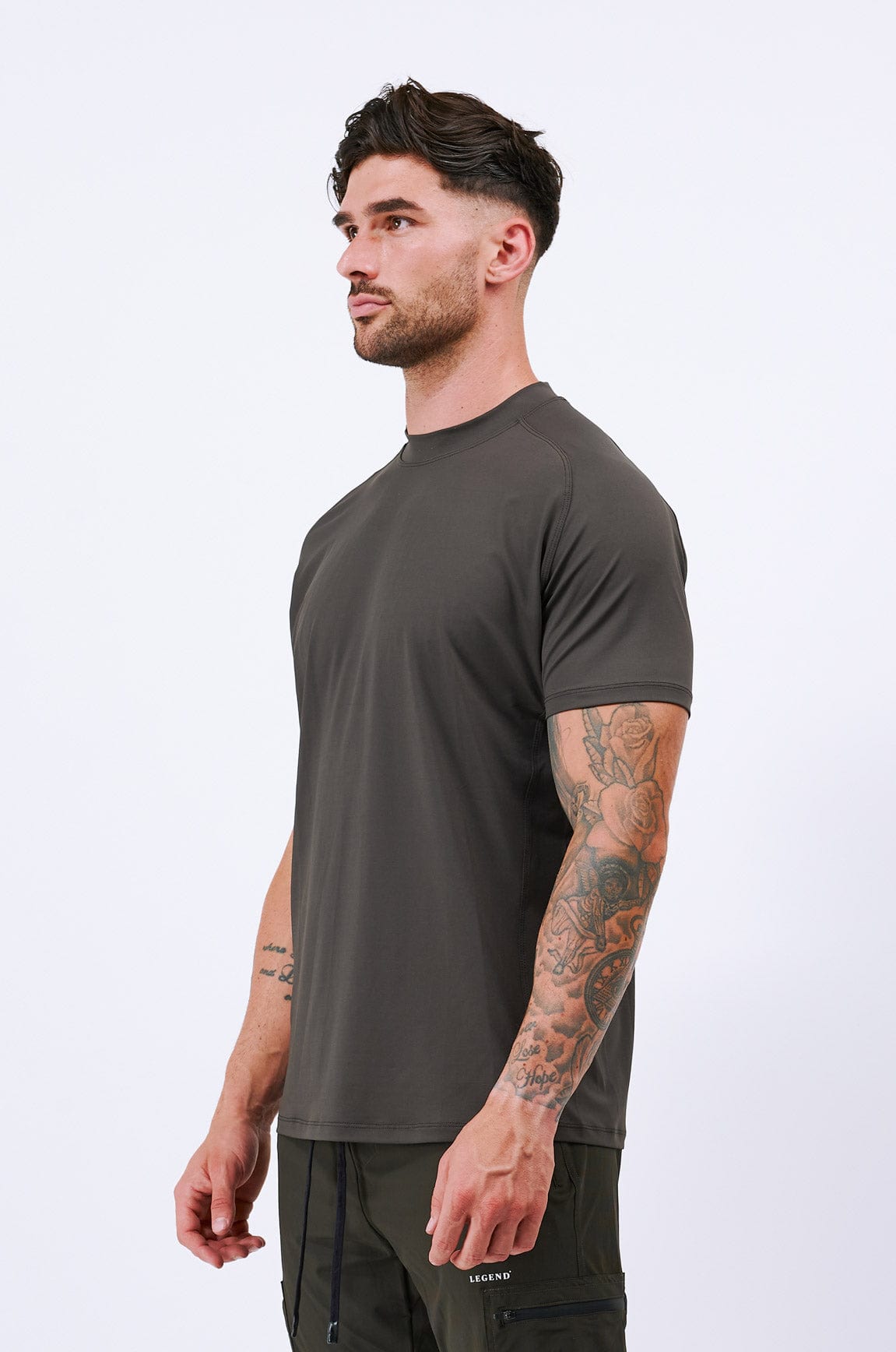 T-SHIRT APOLLO ACTIVE - KAKI MILITAIRE