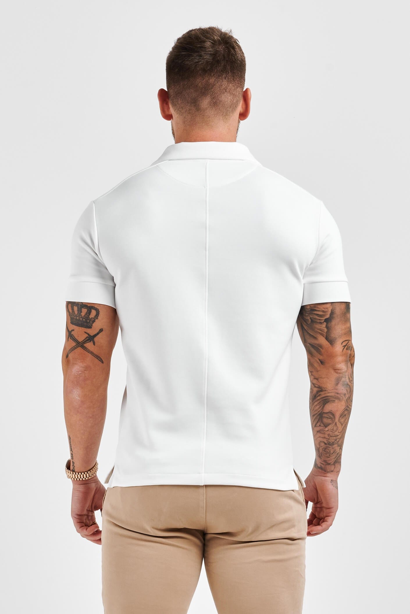 CORE REVERE COLLAR POLO - WHITE