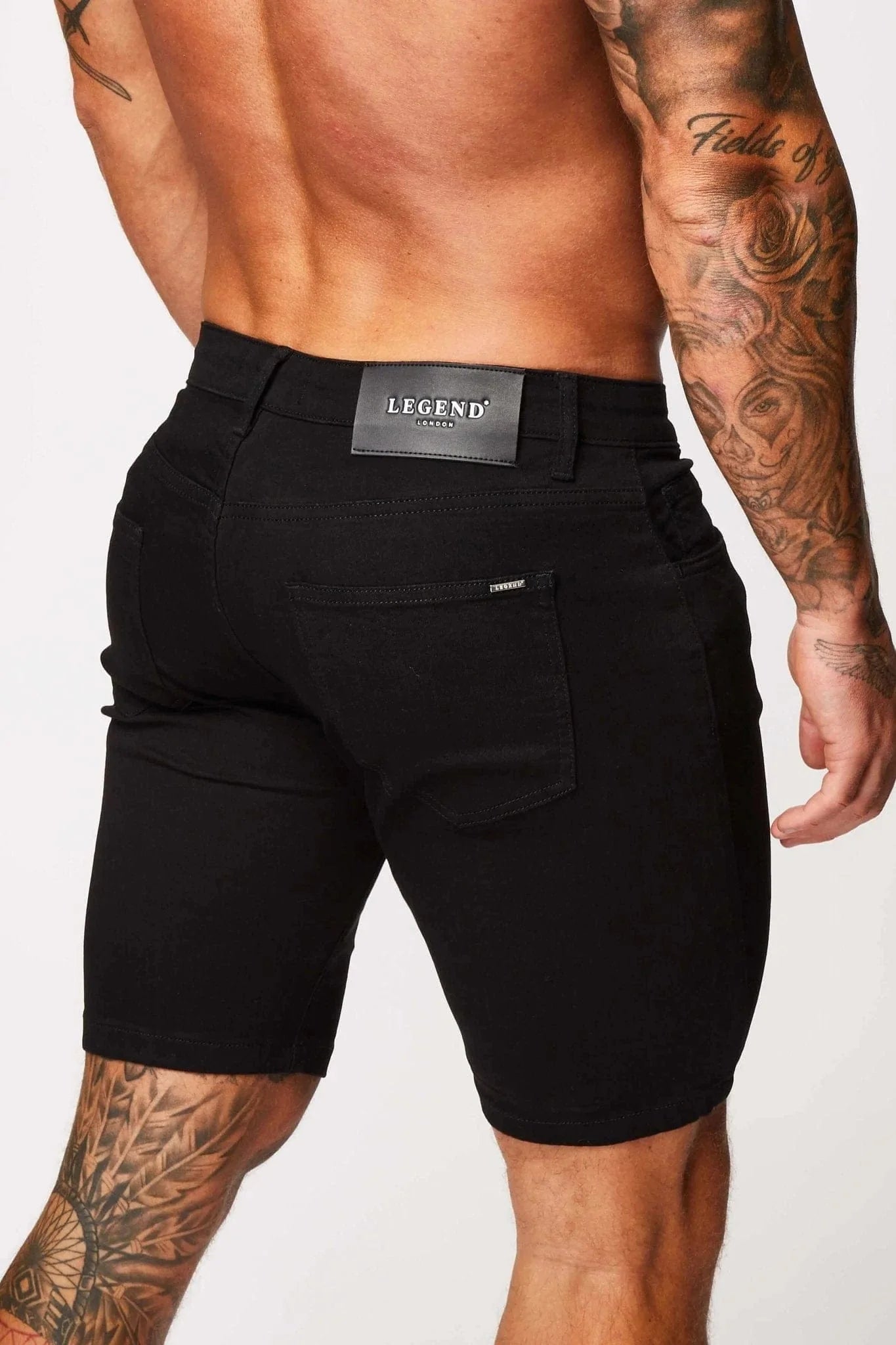 DENIM SHORT - BLACK