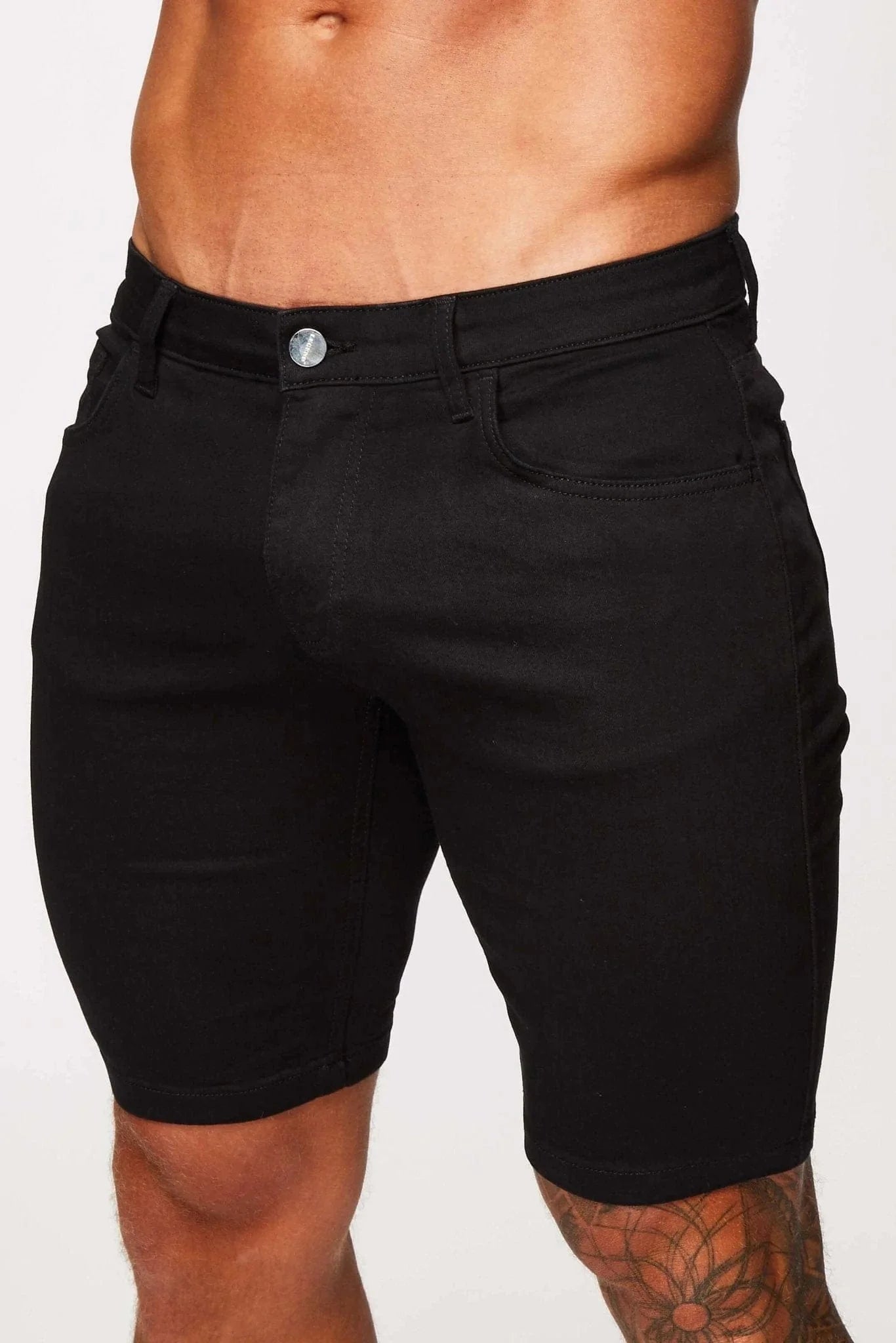 DENIM SHORT - BLACK