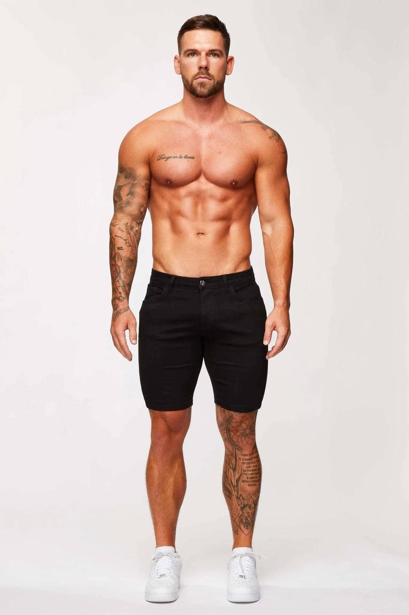 DENIM SHORT - BLACK