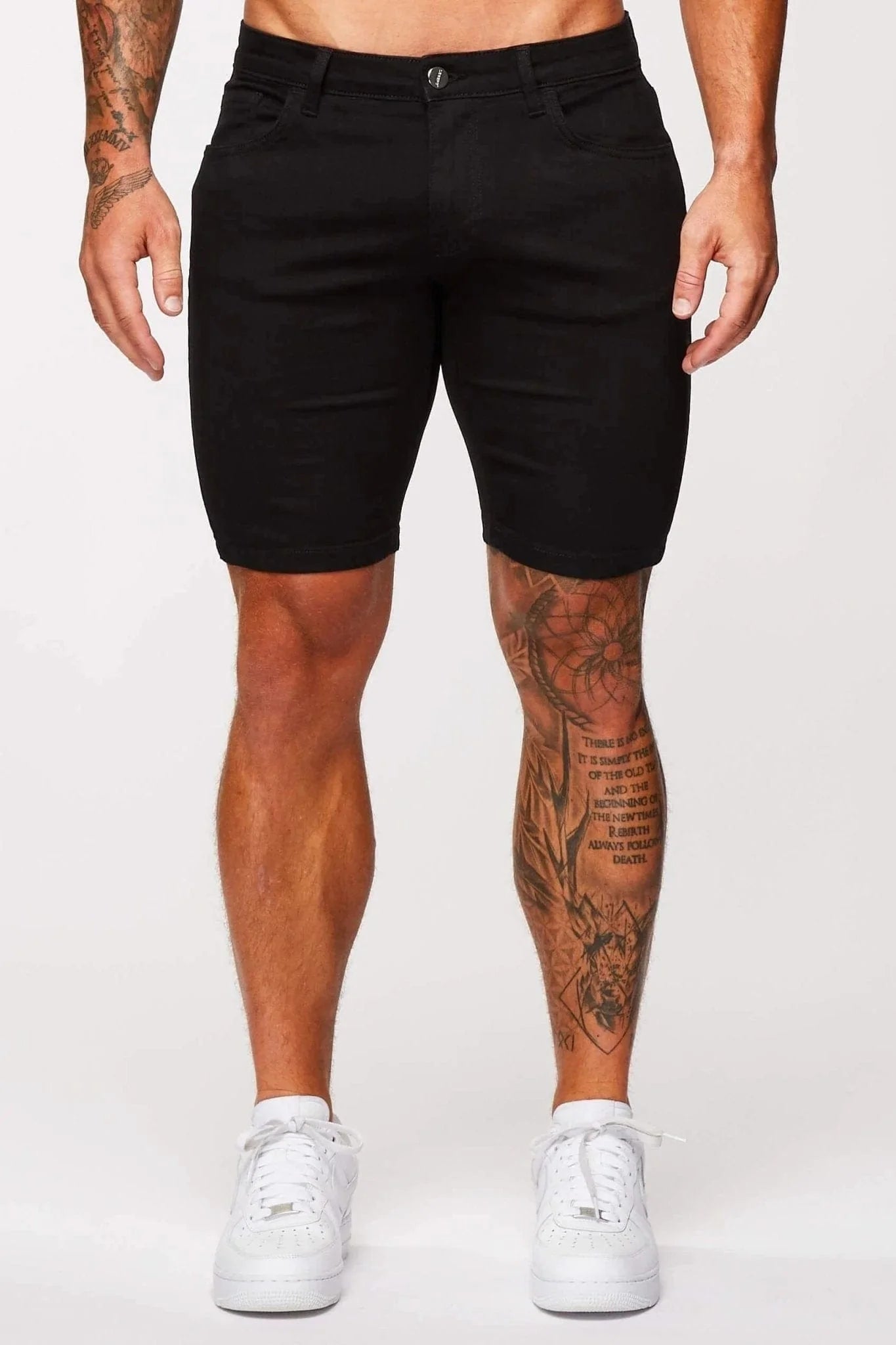 DENIM SHORT - BLACK