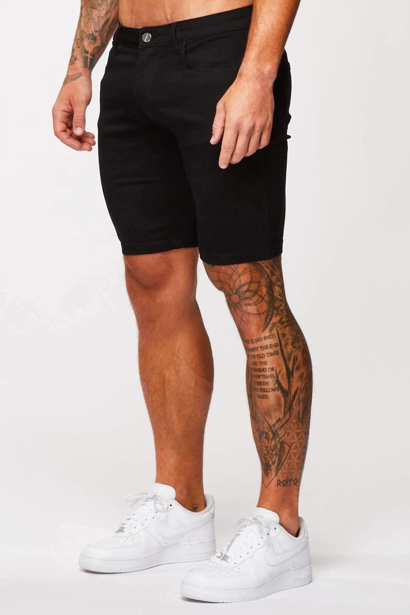 DENIM SHORT - BLACK