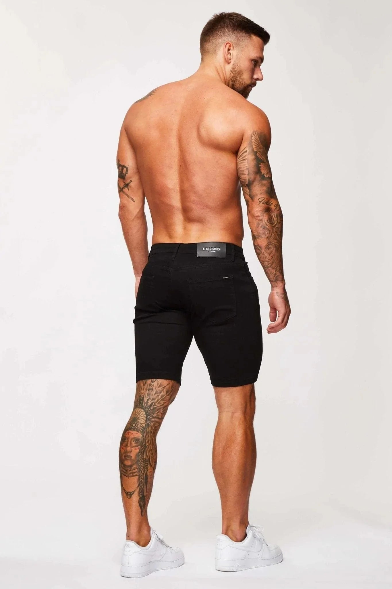 DENIM SHORT - BLACK