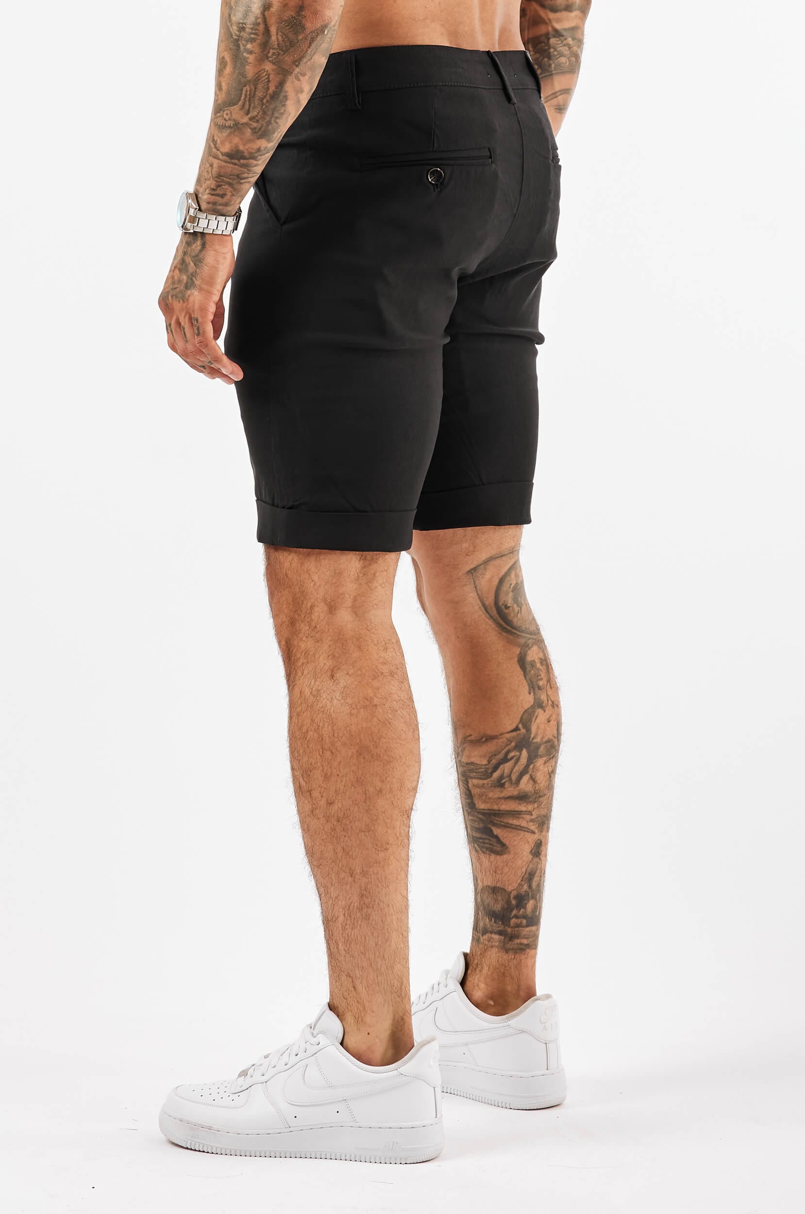 FLEX CHINO SHORT - BLACK