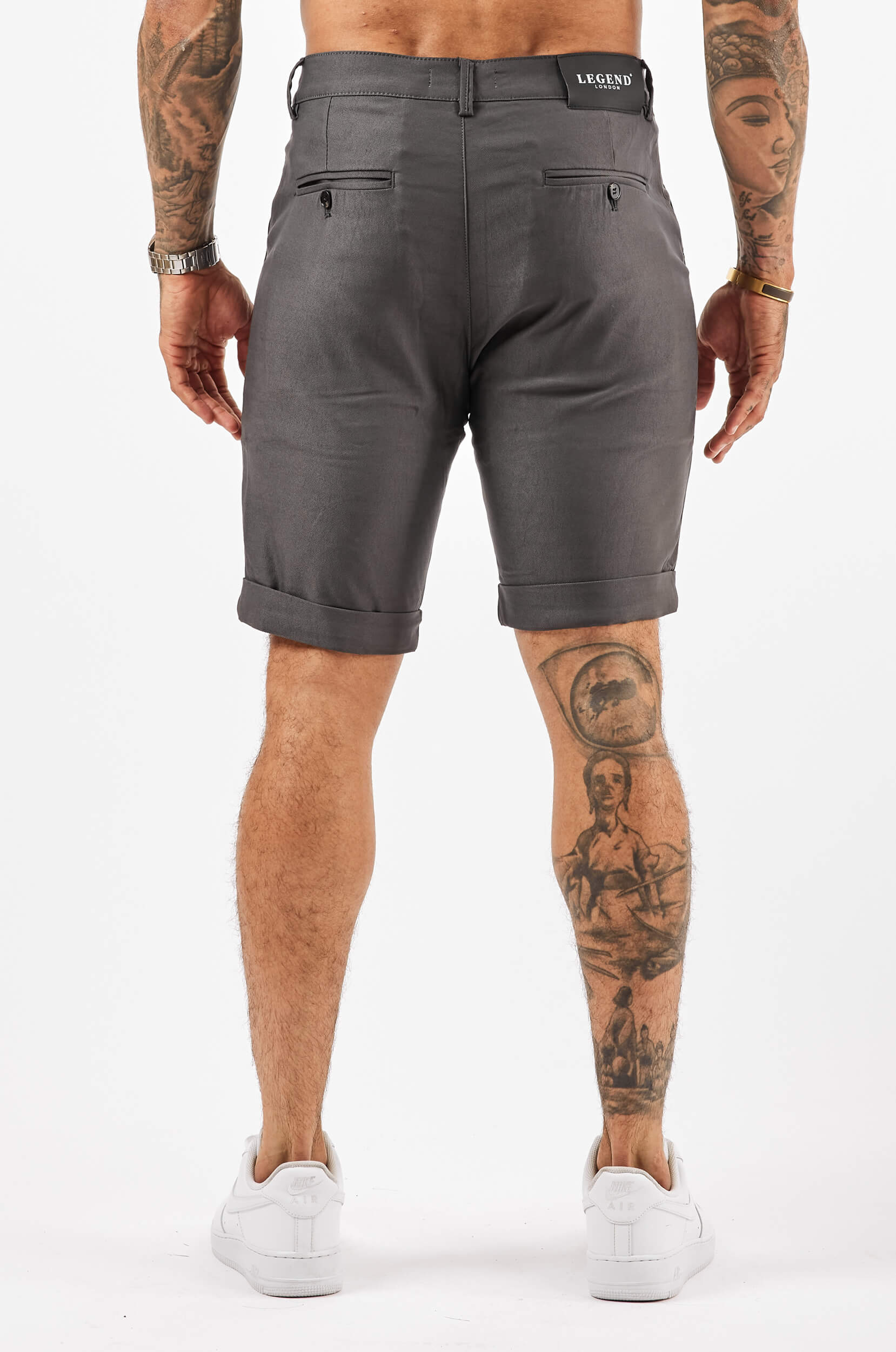 FLEX CHINO SHORT - TIEFGRAU