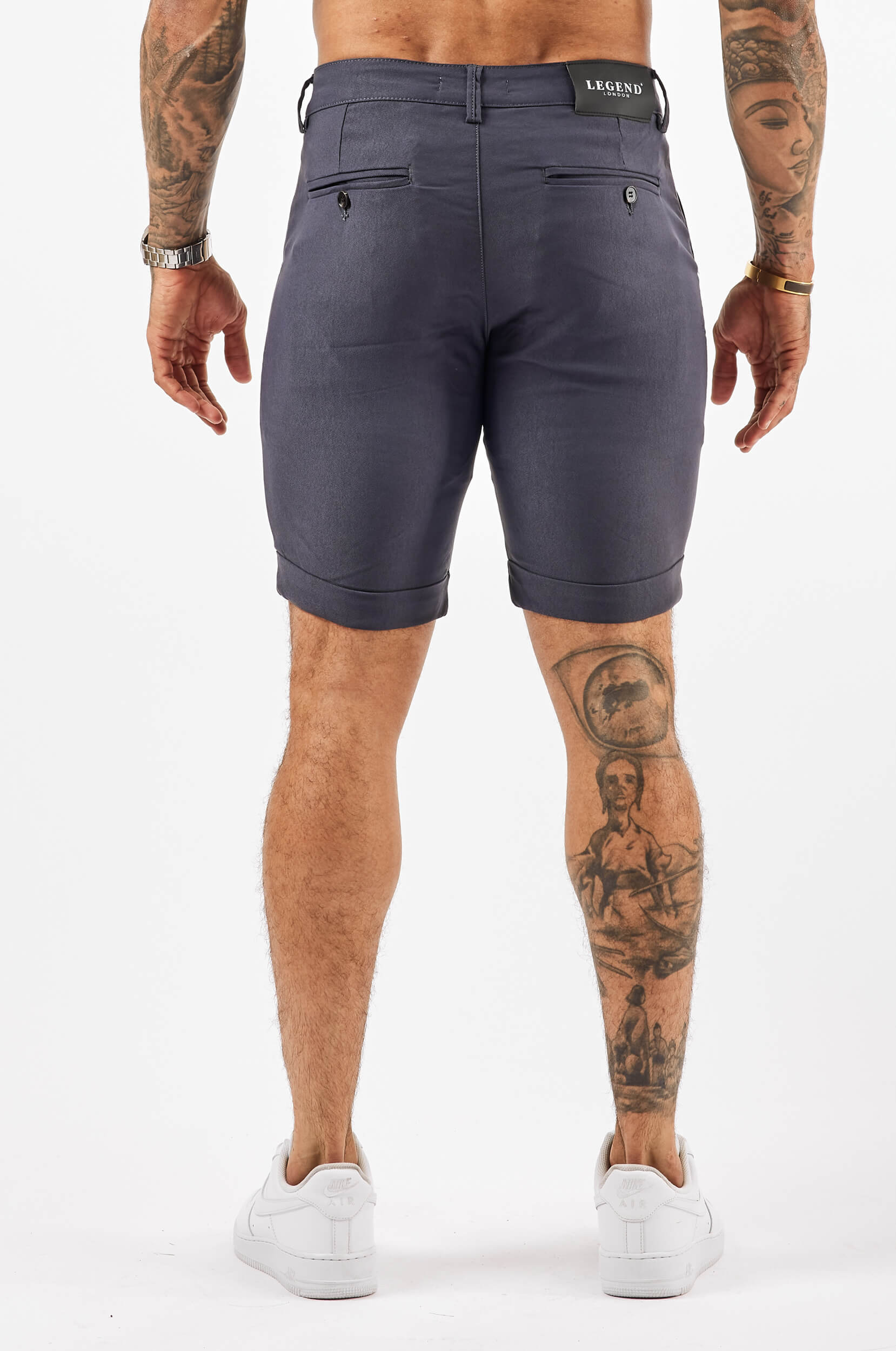 FLEX CHINO SHORT - LIGHT NAVY